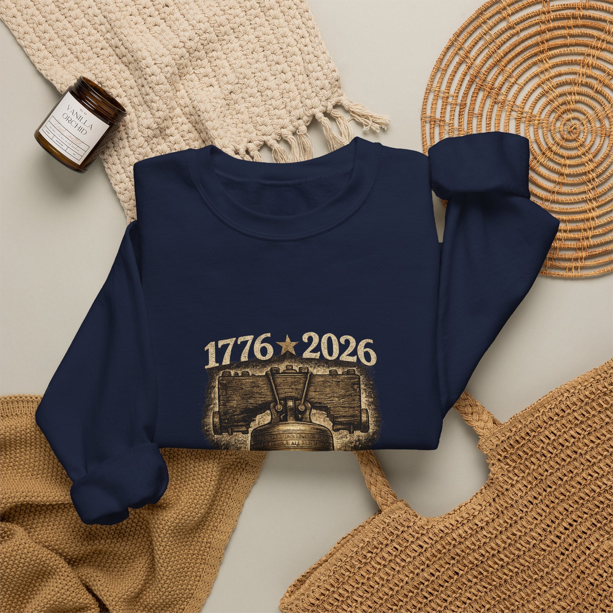 Liberty Bell 1776–2026 Crewneck Sweatshirt — Patriotic Independence Day Pullover