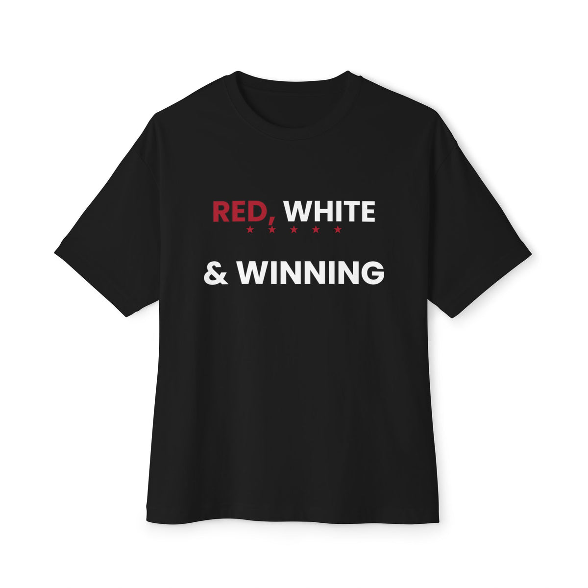 Red, White & Winning Tee — Patriotic Graphic T-Shirt
