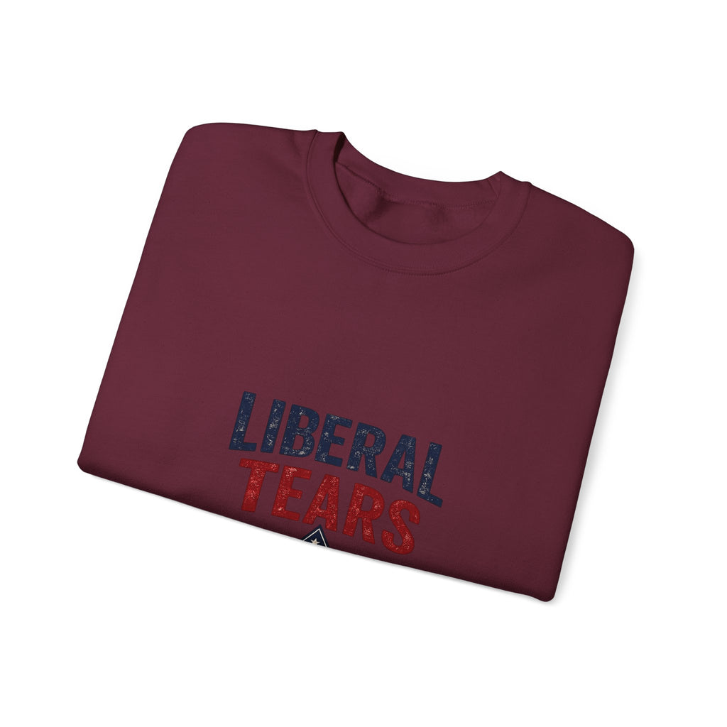 Crewneck Sweatshirt — "Liberal Tears" Patriotic Graphic