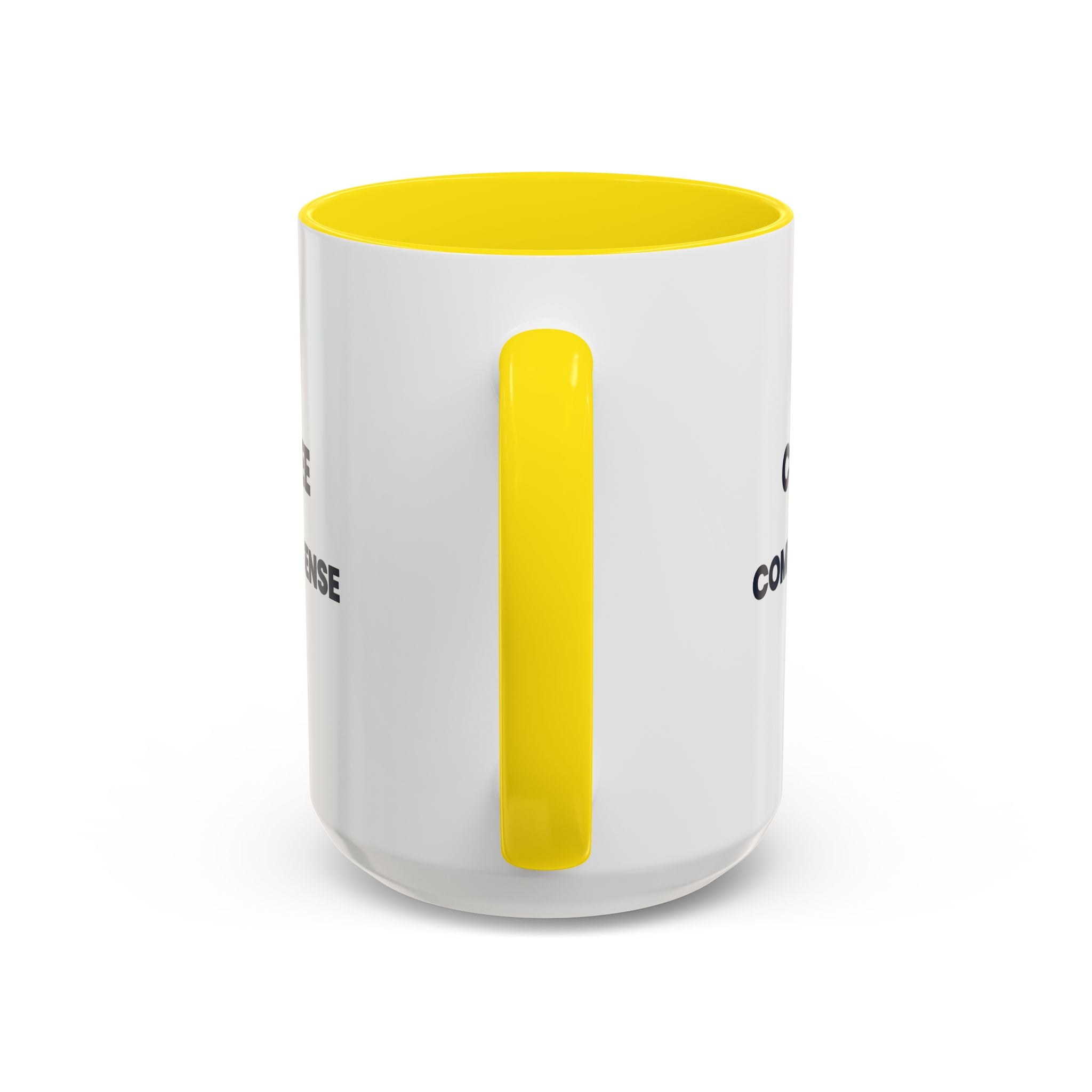 Coffee & Common Sense Accent Mug — 11/15oz Ceramic Coffee Mug