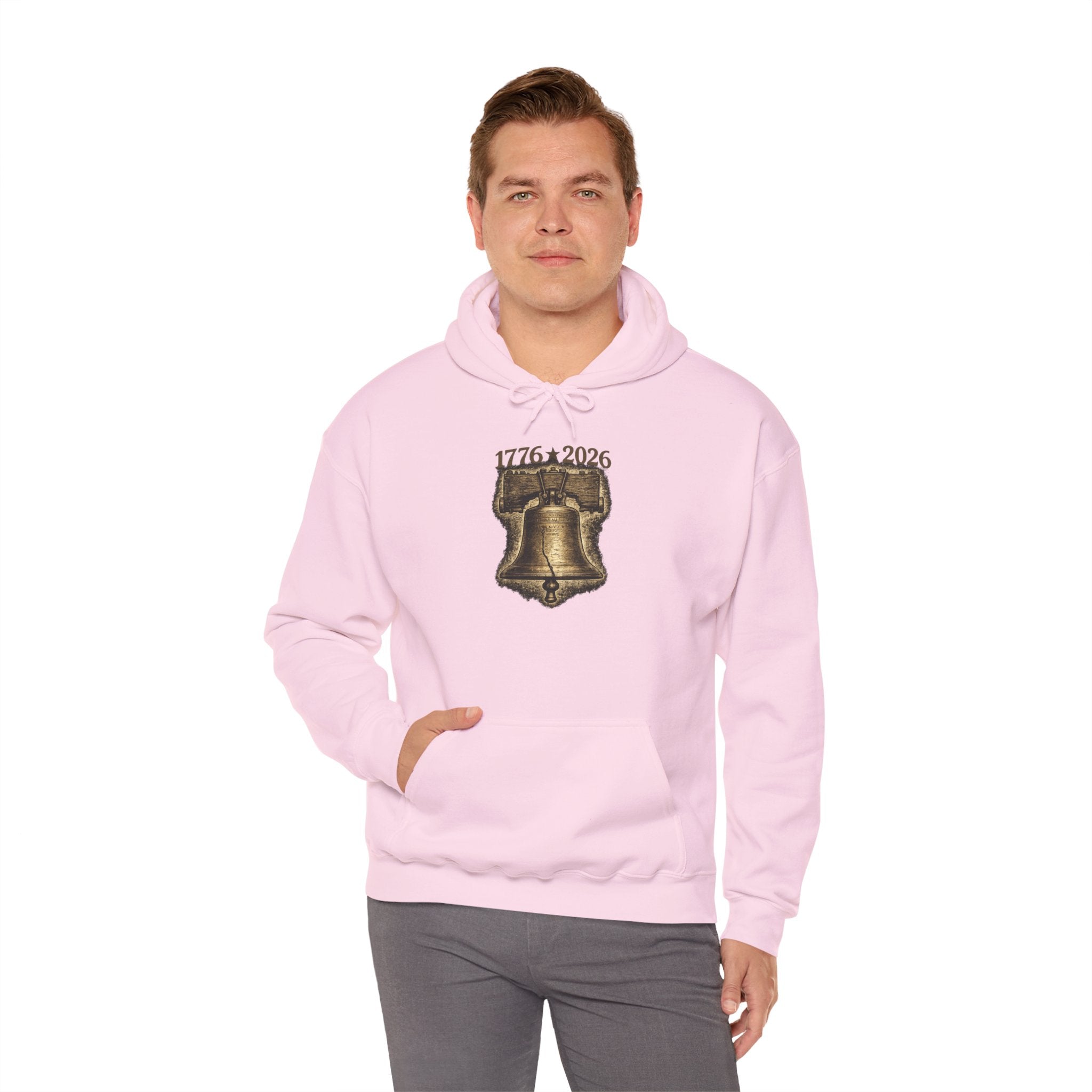 Liberty Bell Hoodie — 1776–2026 Graphic Hooded Sweatshirt