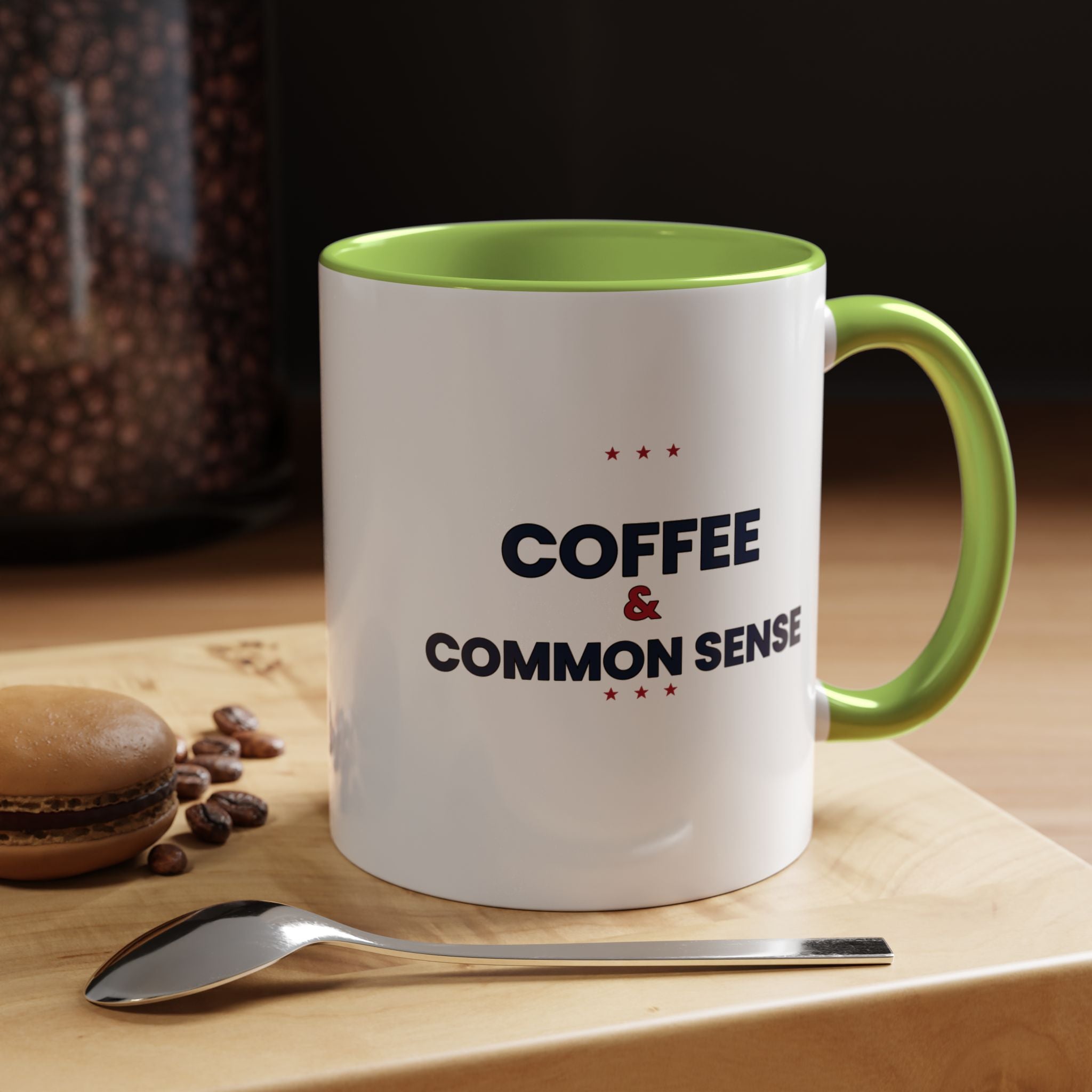 Coffee & Common Sense Accent Mug