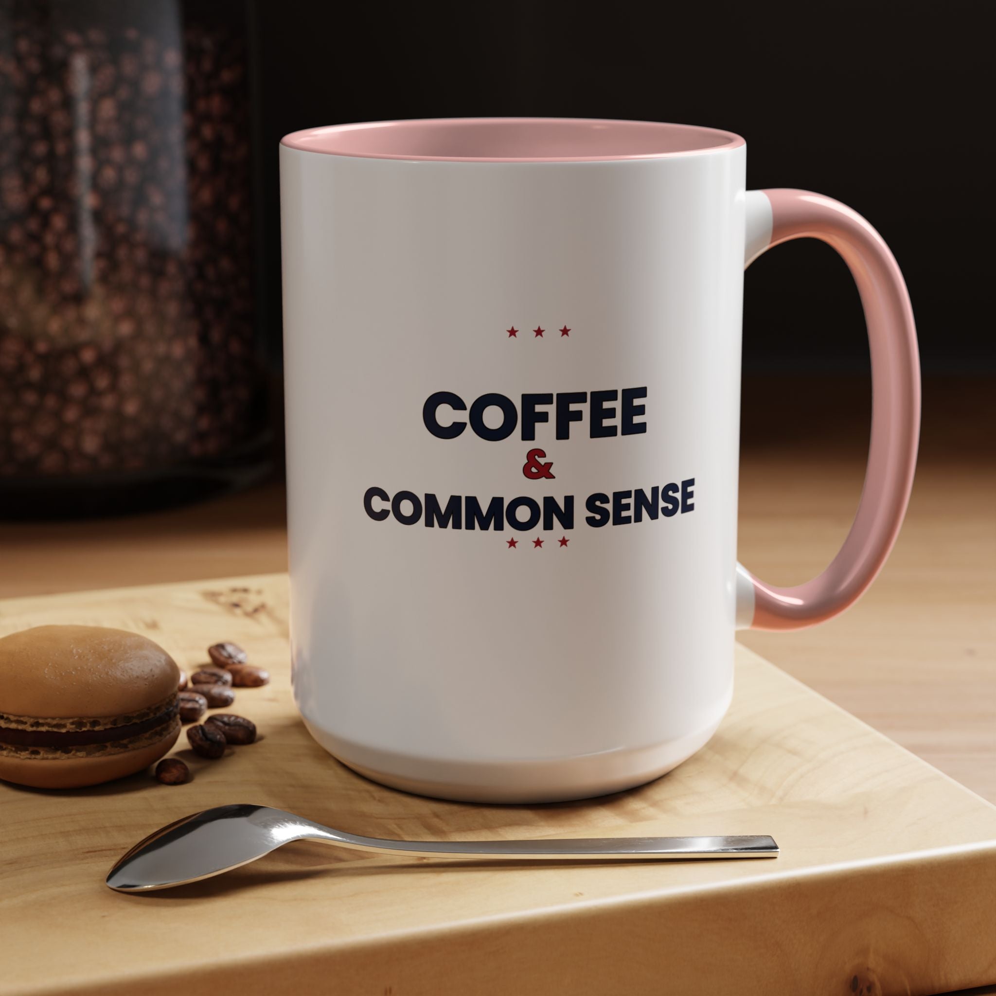 Coffee & Common Sense Accent Mug