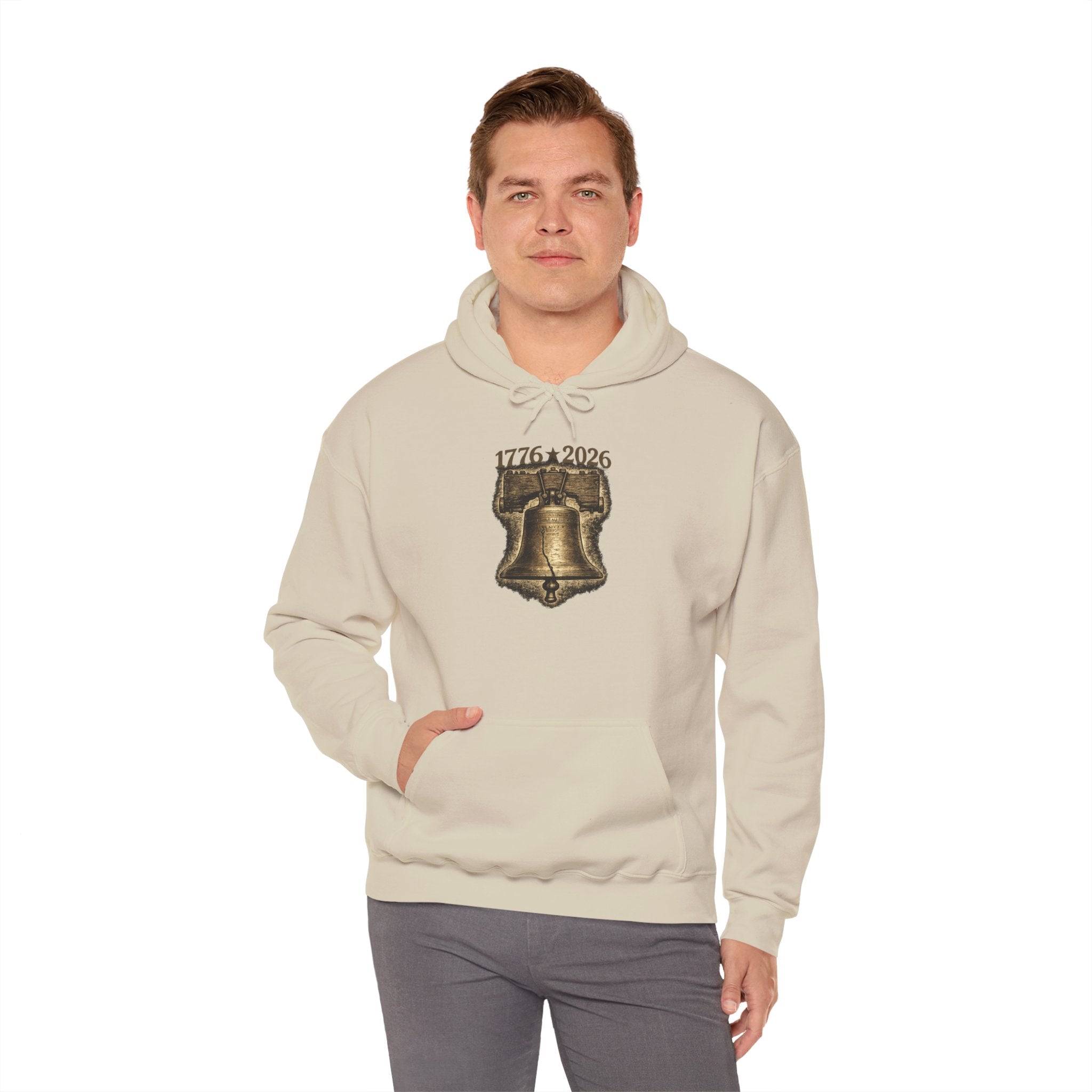 Liberty Bell Hoodie — 1776–2026 Graphic Hooded Sweatshirt