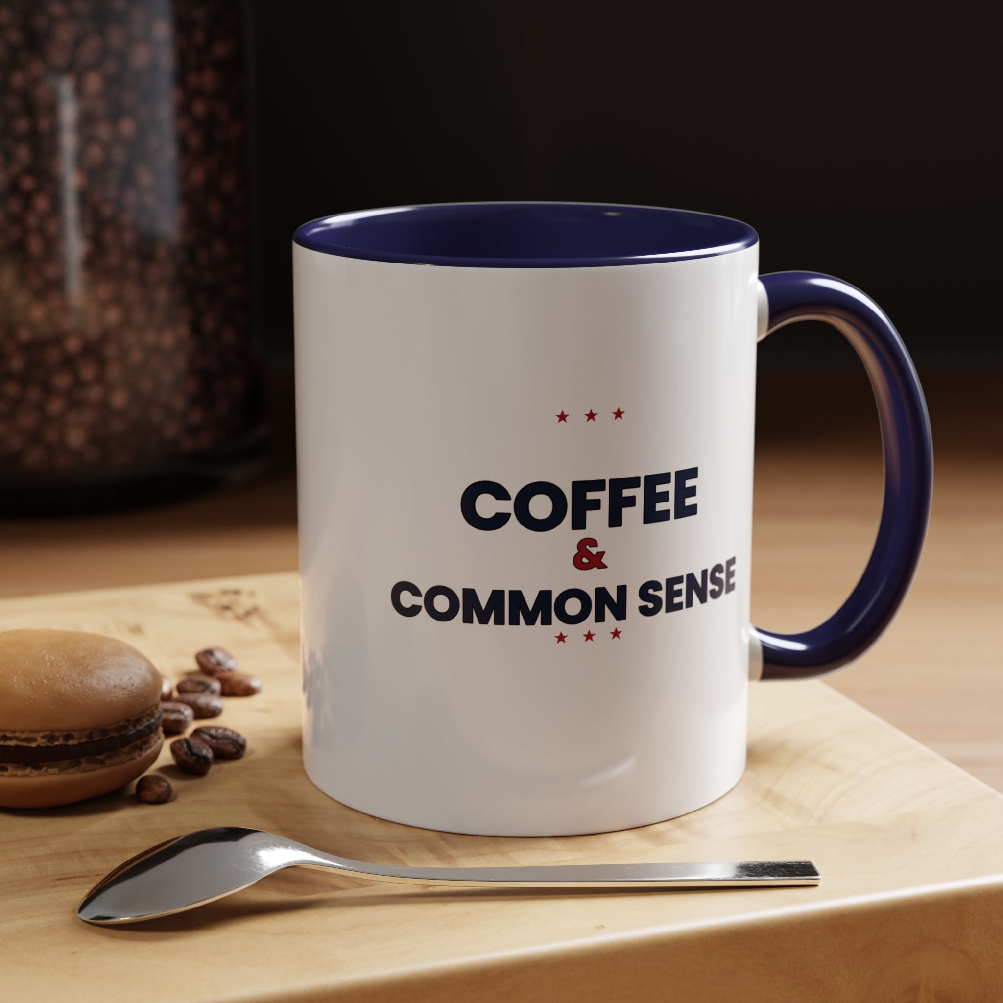 Coffee & Common Sense Accent Mug
