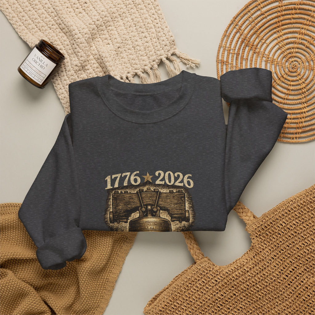 Liberty Bell 1776–2026 Crewneck Sweatshirt — Patriotic Independence Day Pullover