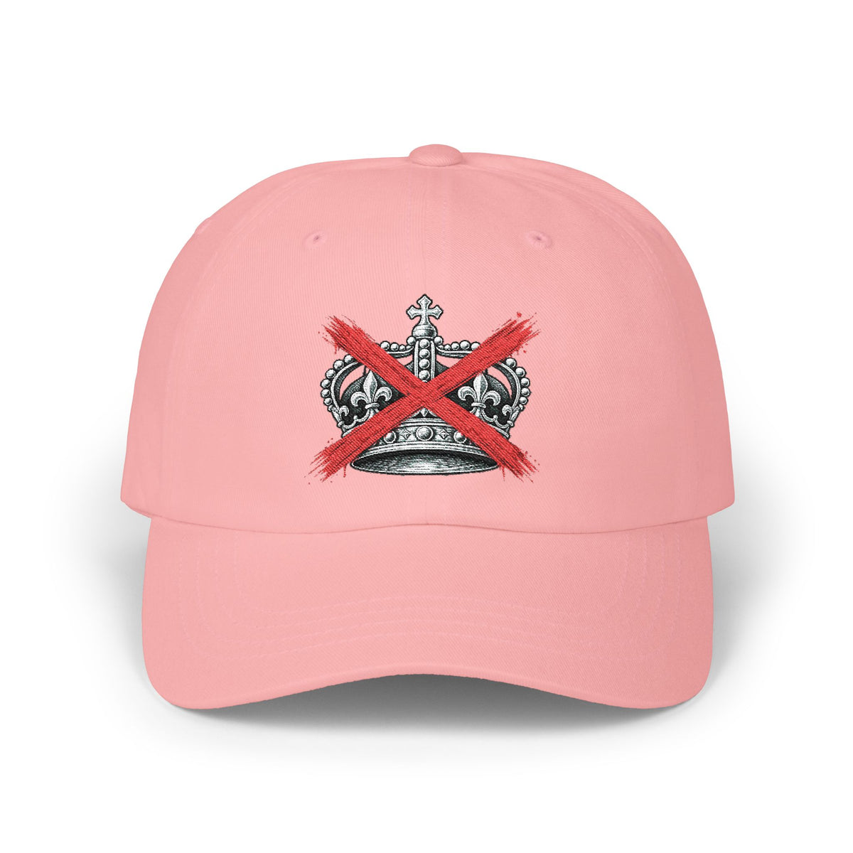 Dad Cap – Crown with Red X Embroidered Baseball Hat