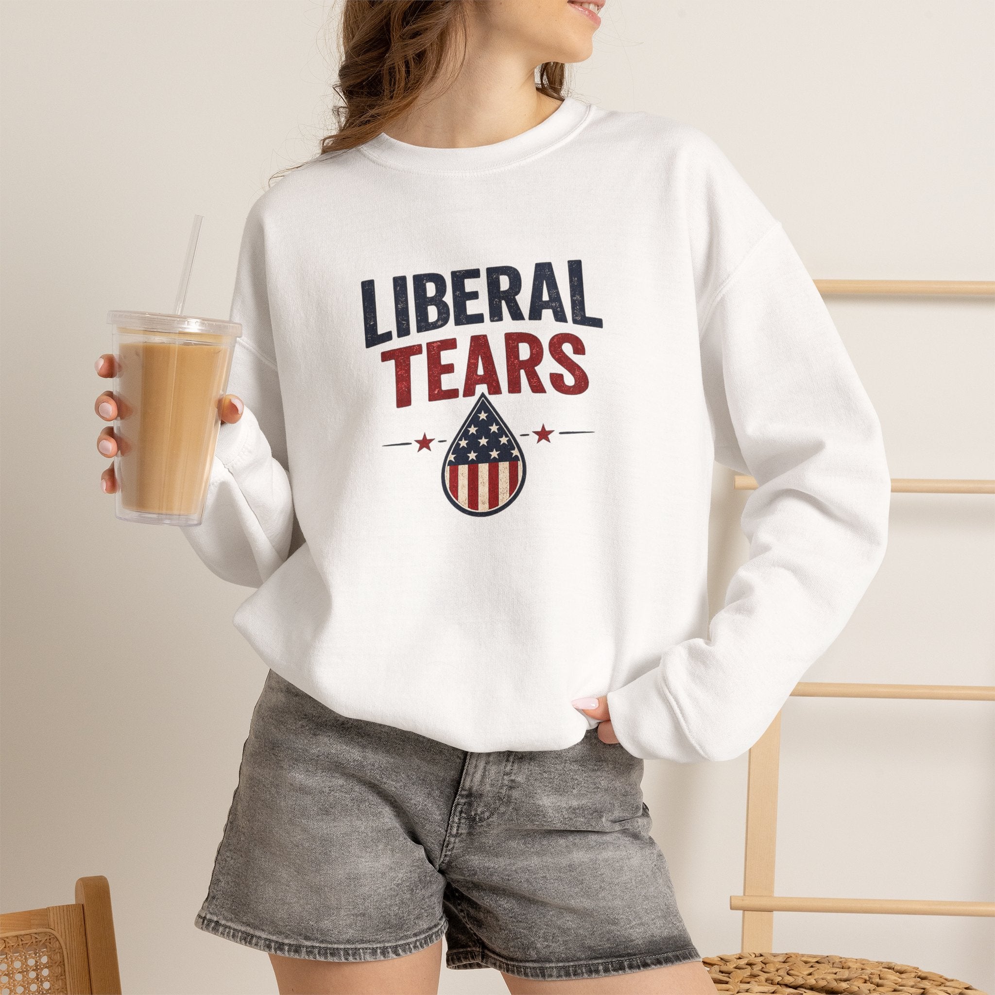 "Liberal Tears" Patriotic Crewneck Sweatshirt