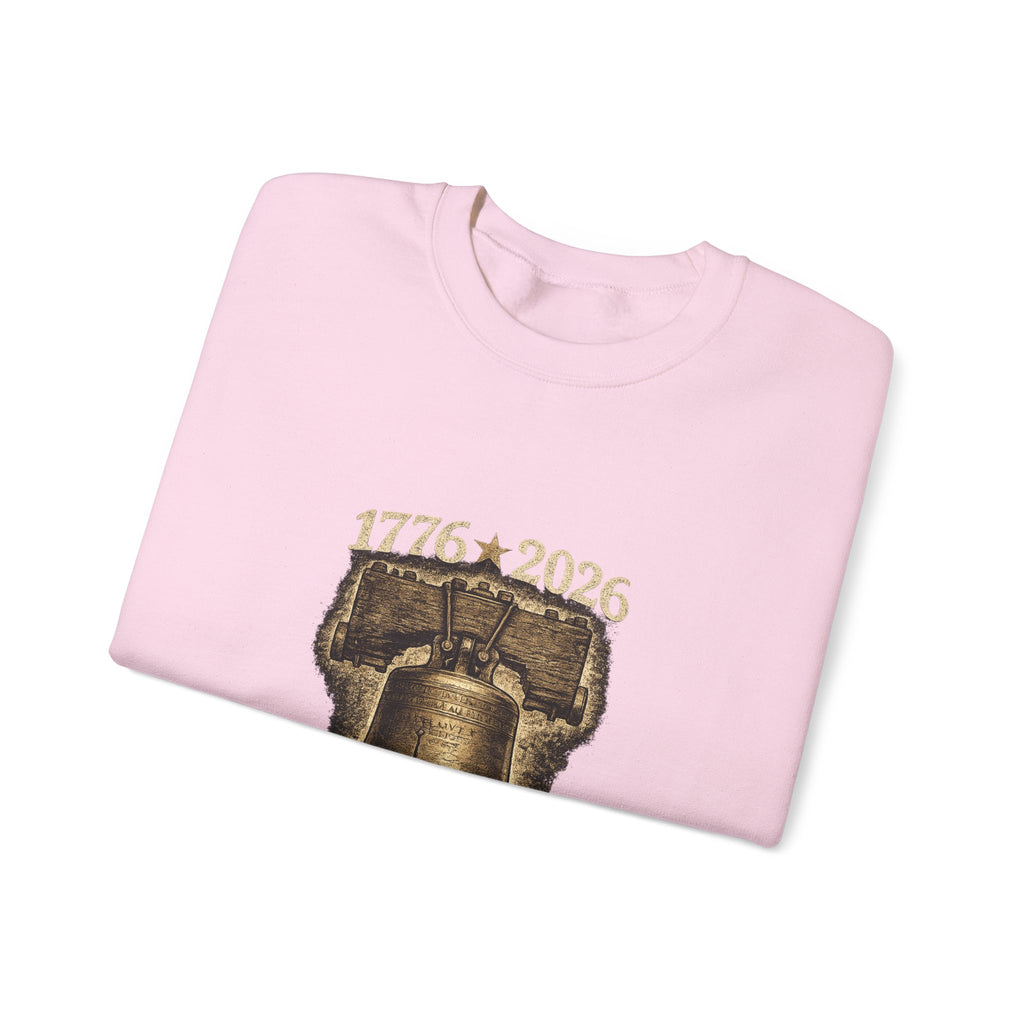 Liberty Bell 1776–2026 Crewneck Sweatshirt — Patriotic Independence Day Pullover