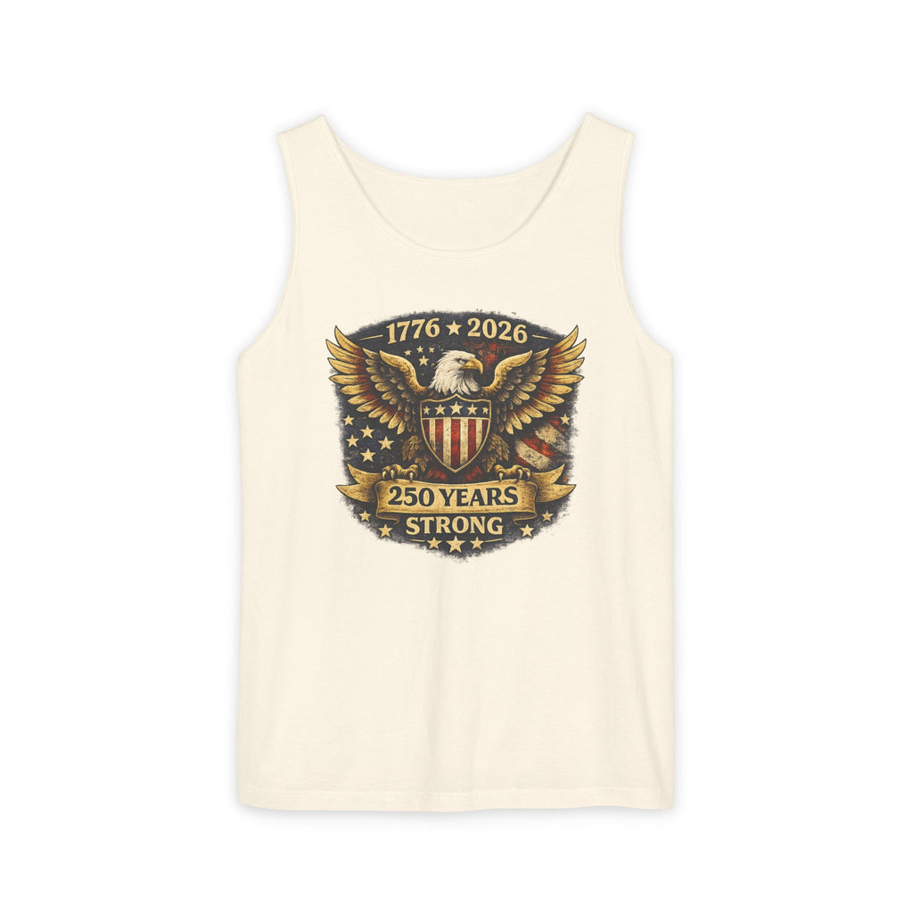 250 Years Strong Eagle Tank Top — 1776-2026 Patriotic Anniversary