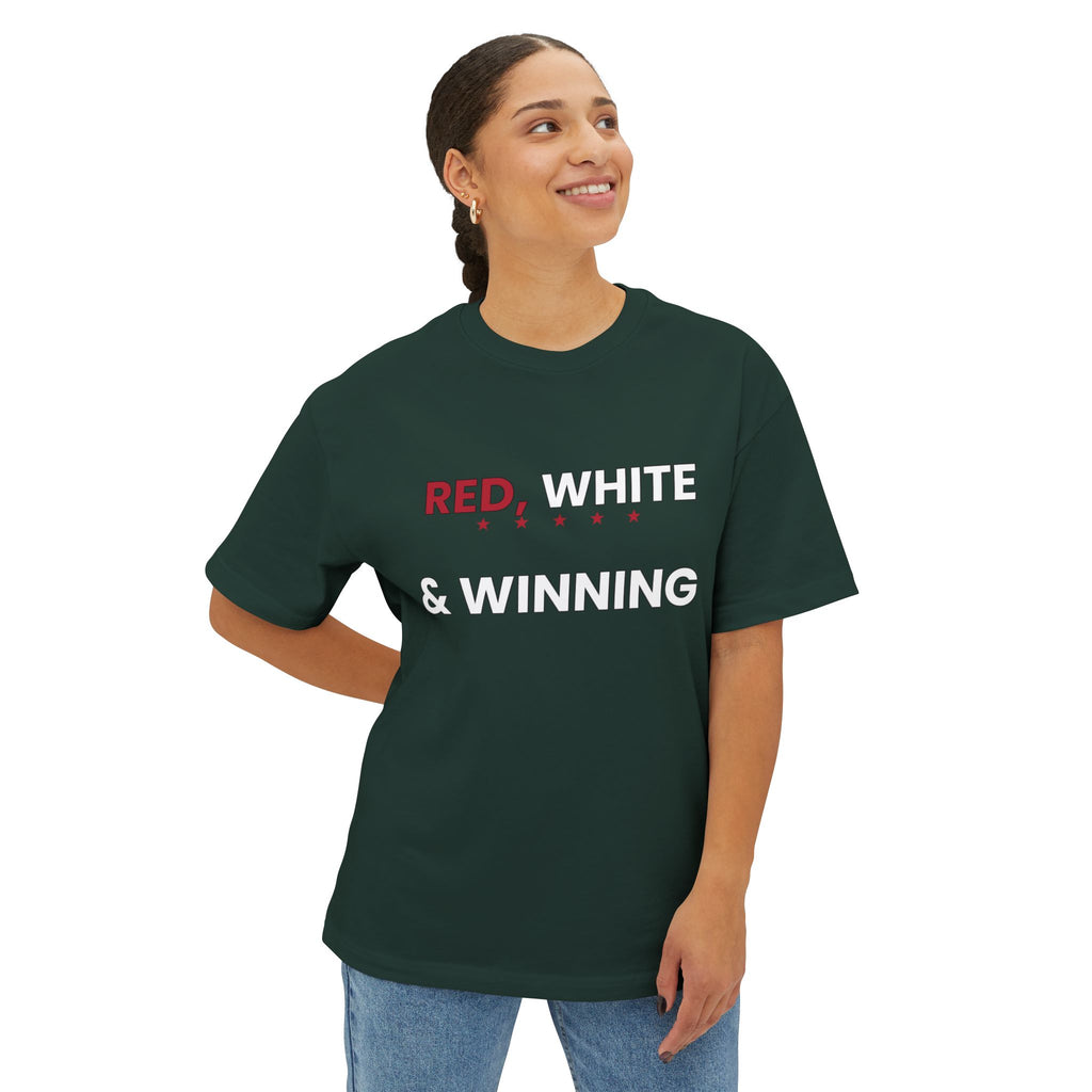 Red, White & Winning Tee — Patriotic Graphic T-Shirt