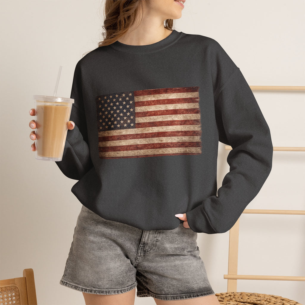 Vintage American Flag Sweatshirt