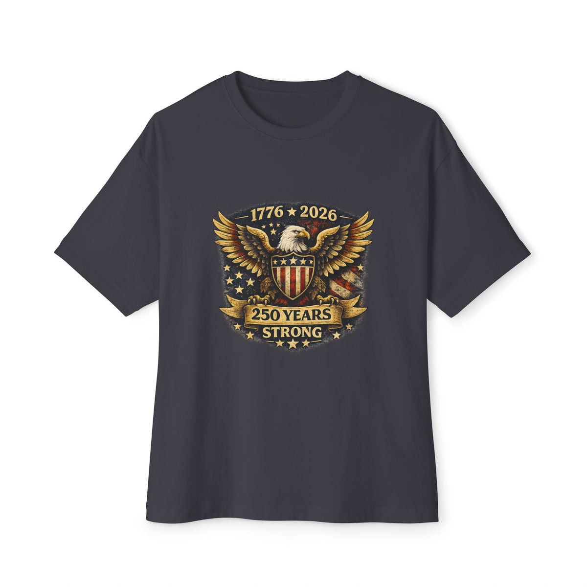 250 Years Strong Eagle Tee — 1776–2026 Patriotic T-Shirt