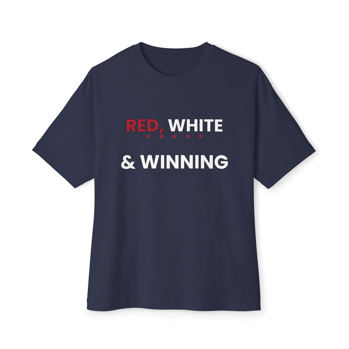 Red, White & Winning Tee — Patriotic Graphic T-Shirt
