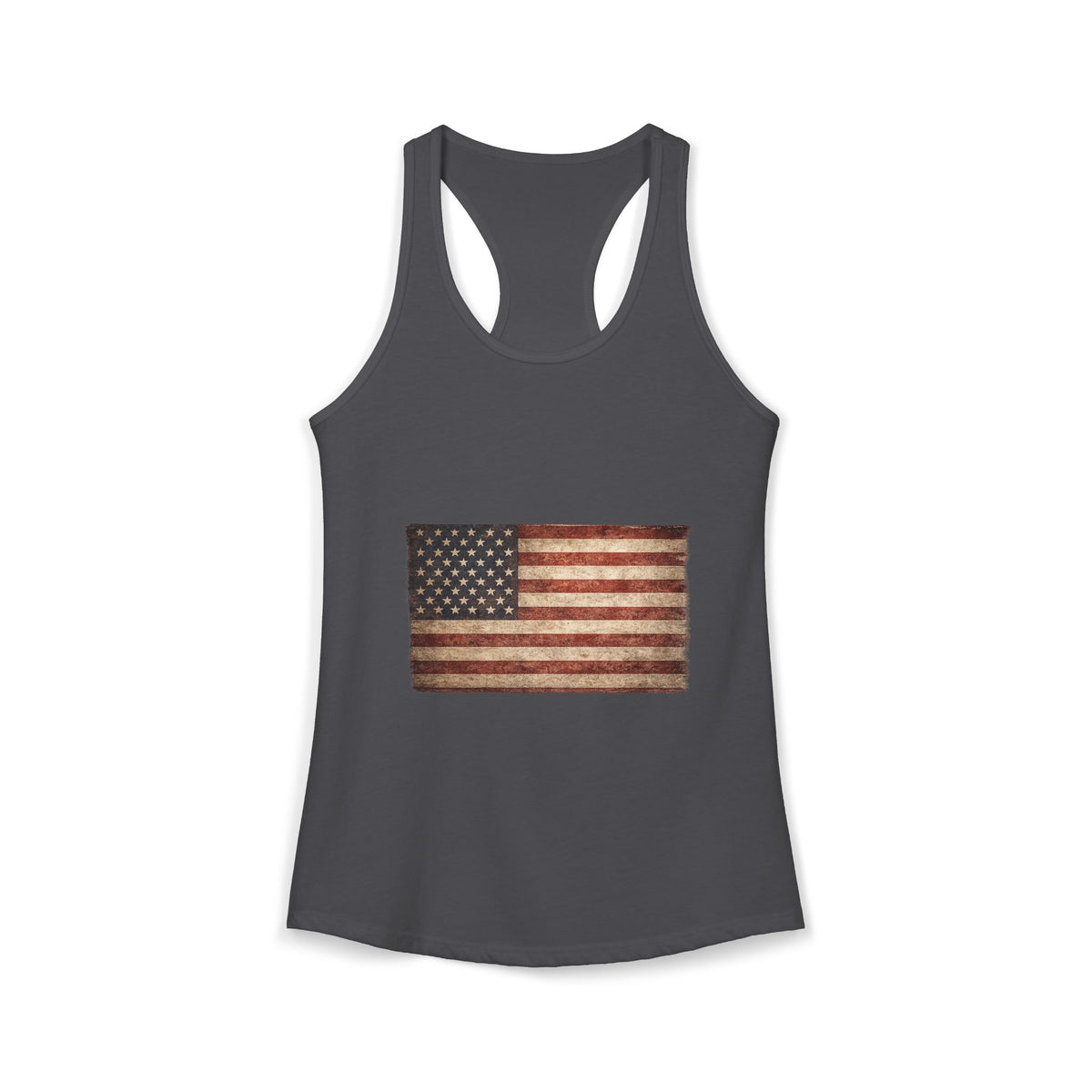 Vintage American Flag Women's Racerback Tank