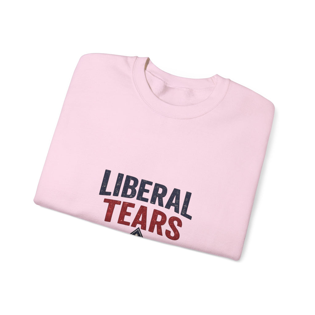 Crewneck Sweatshirt — "Liberal Tears" Patriotic Graphic