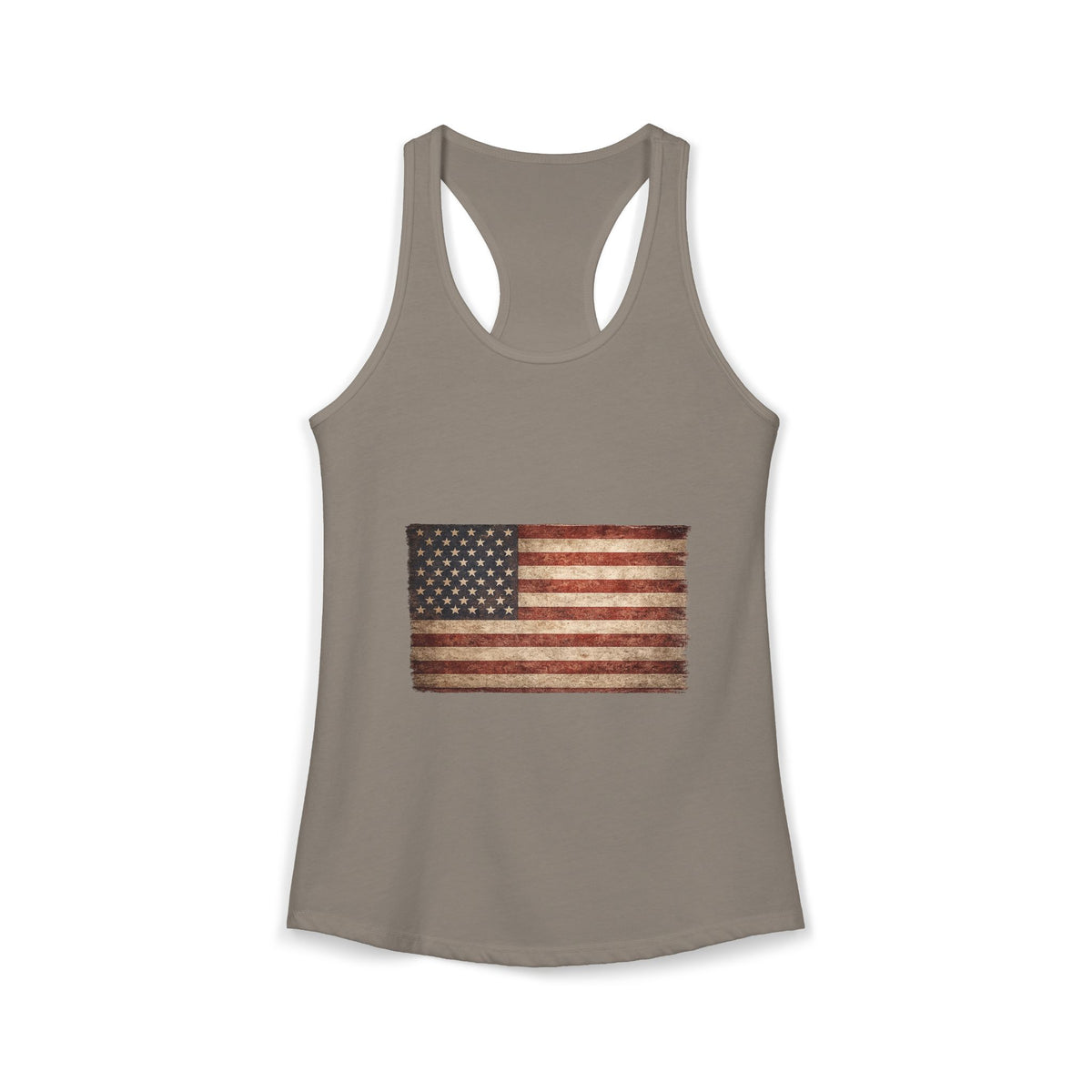 Vintage American Flag Women's Racerback Tank