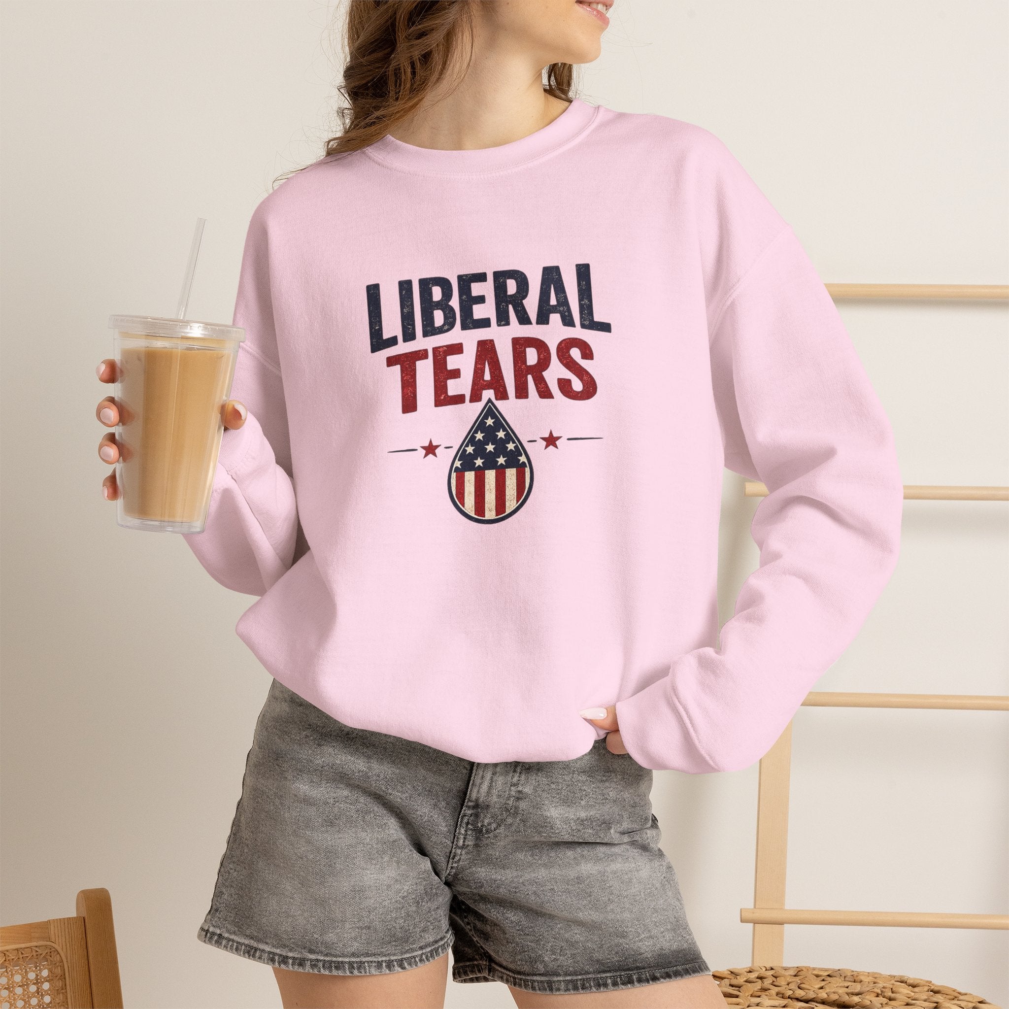 "Liberal Tears" Patriotic Crewneck Sweatshirt