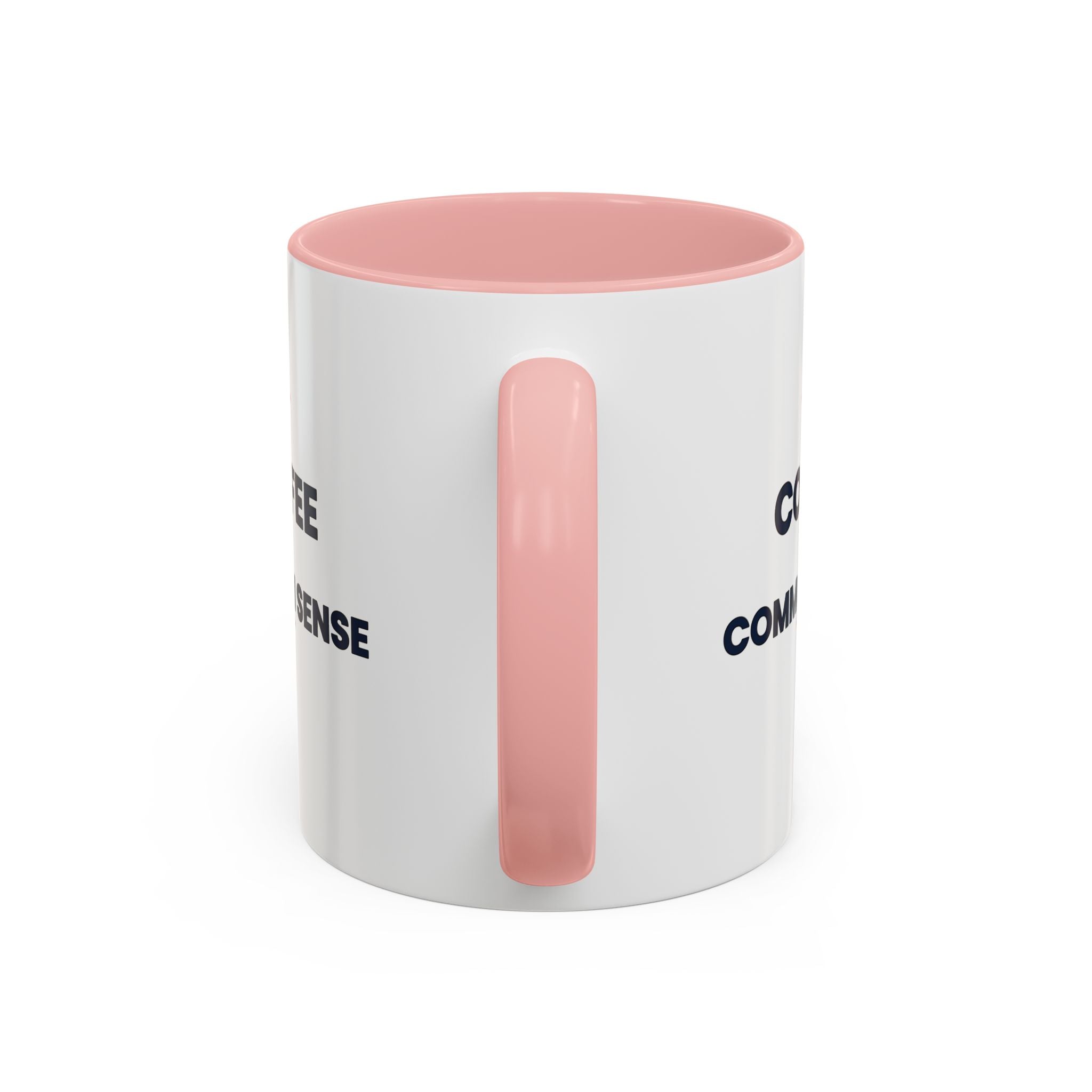Coffee & Common Sense Accent Mug — 11/15oz Ceramic Coffee Mug