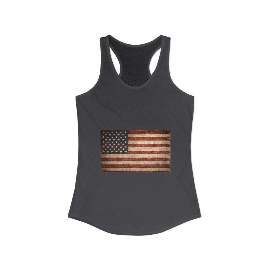 Vintage American Flag Women's Racerback Tank