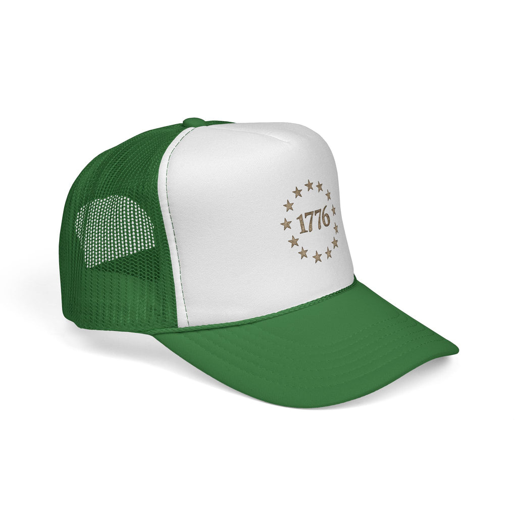 1776 Trucker Hat — Vintage Colonial Stars Patriotic Cap for Independence Day