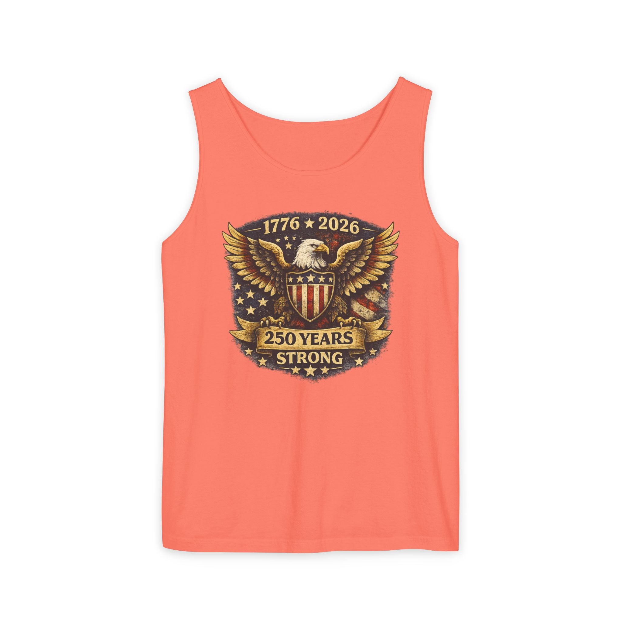 250 Years Strong Eagle Tank Top — 1776-2026 Patriotic Anniversary