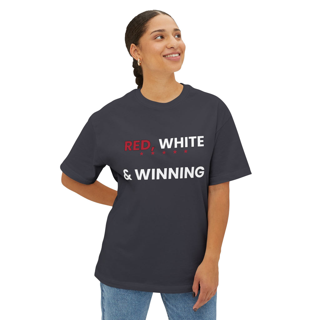 Red, White & Winning Tee — Patriotic Graphic T-Shirt