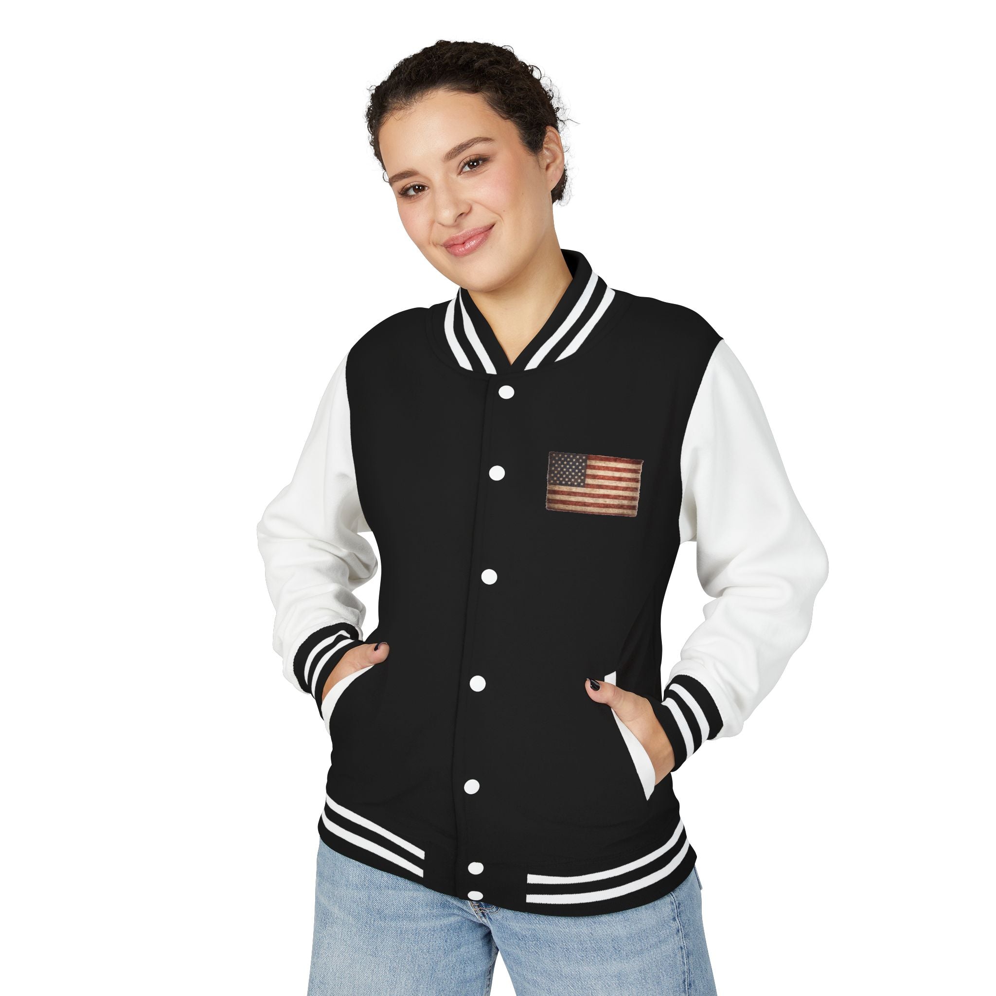 American Flag Letterman Jacket