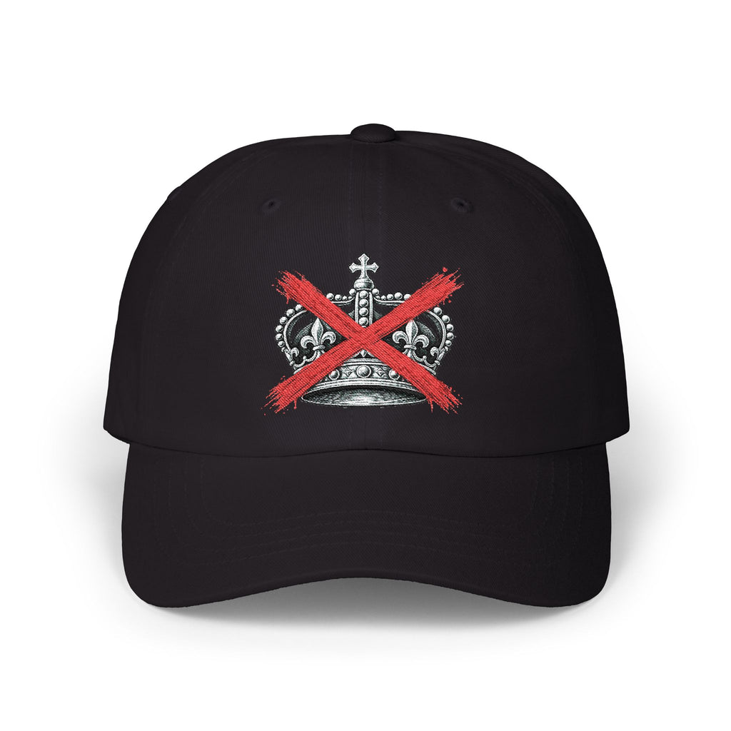 Dad Cap – Crown with Red X Embroidered Baseball Hat