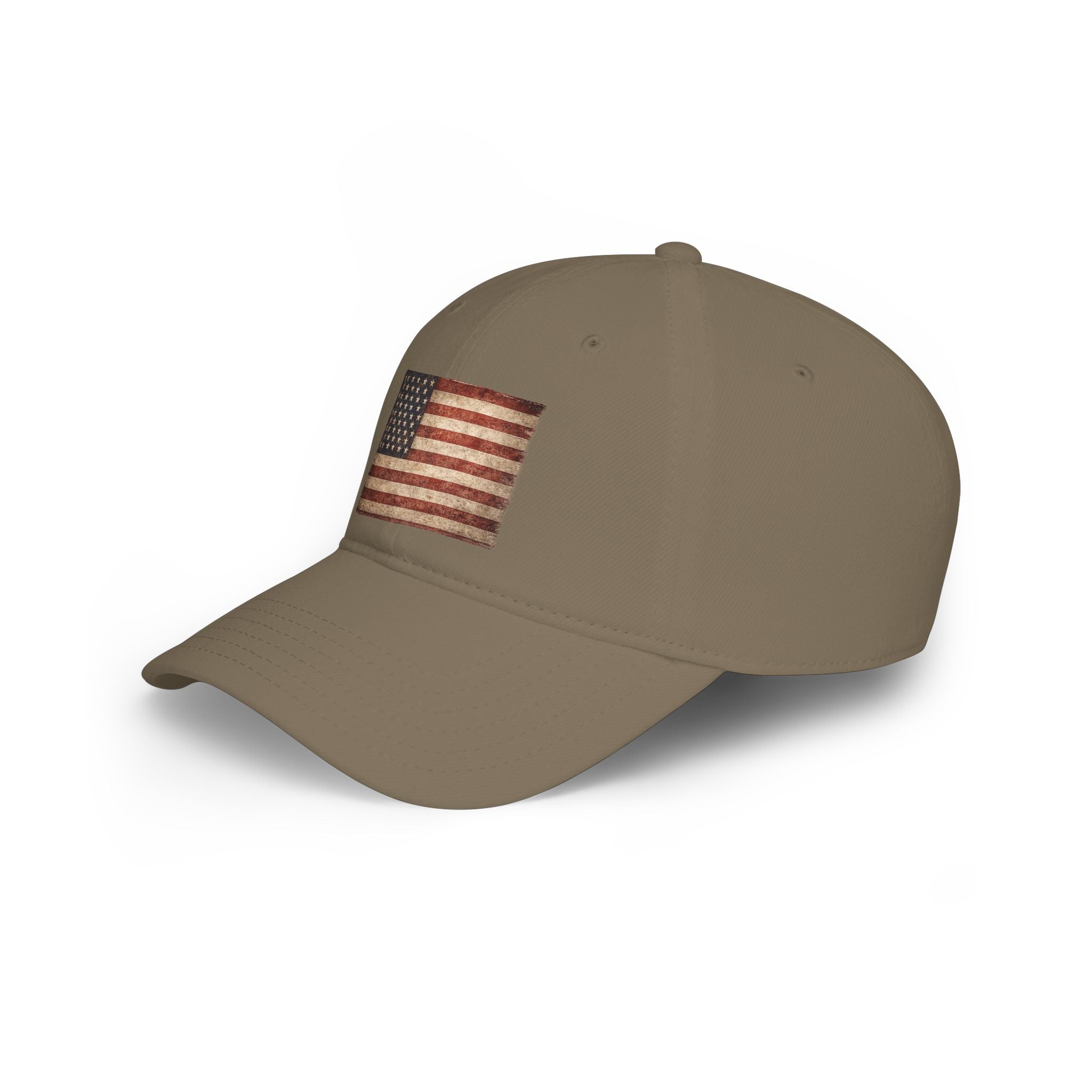 Vintage American Flag Low Profile Baseball Cap — Patriotic Hat