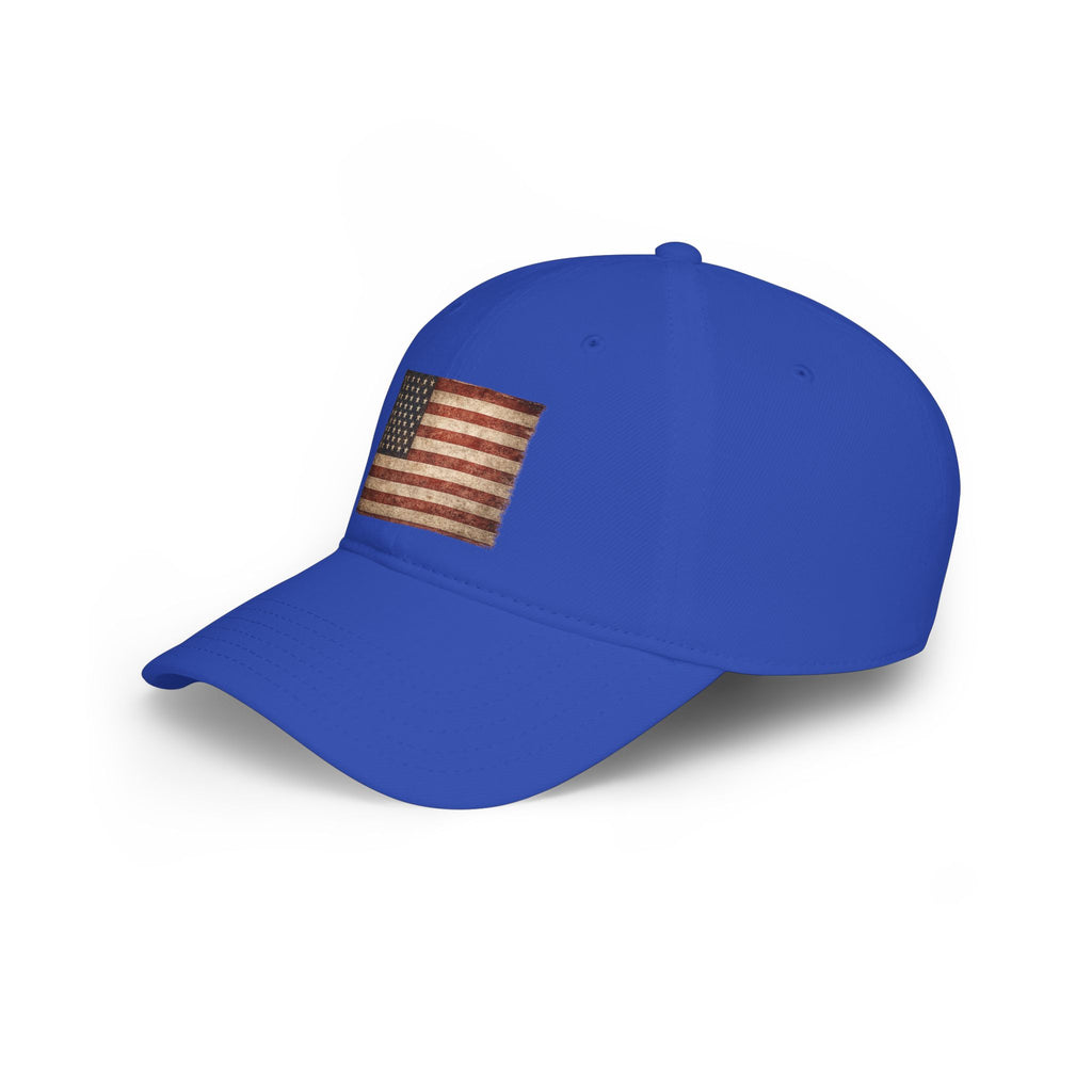 Vintage American Flag Low Profile Baseball Cap — Patriotic Hat