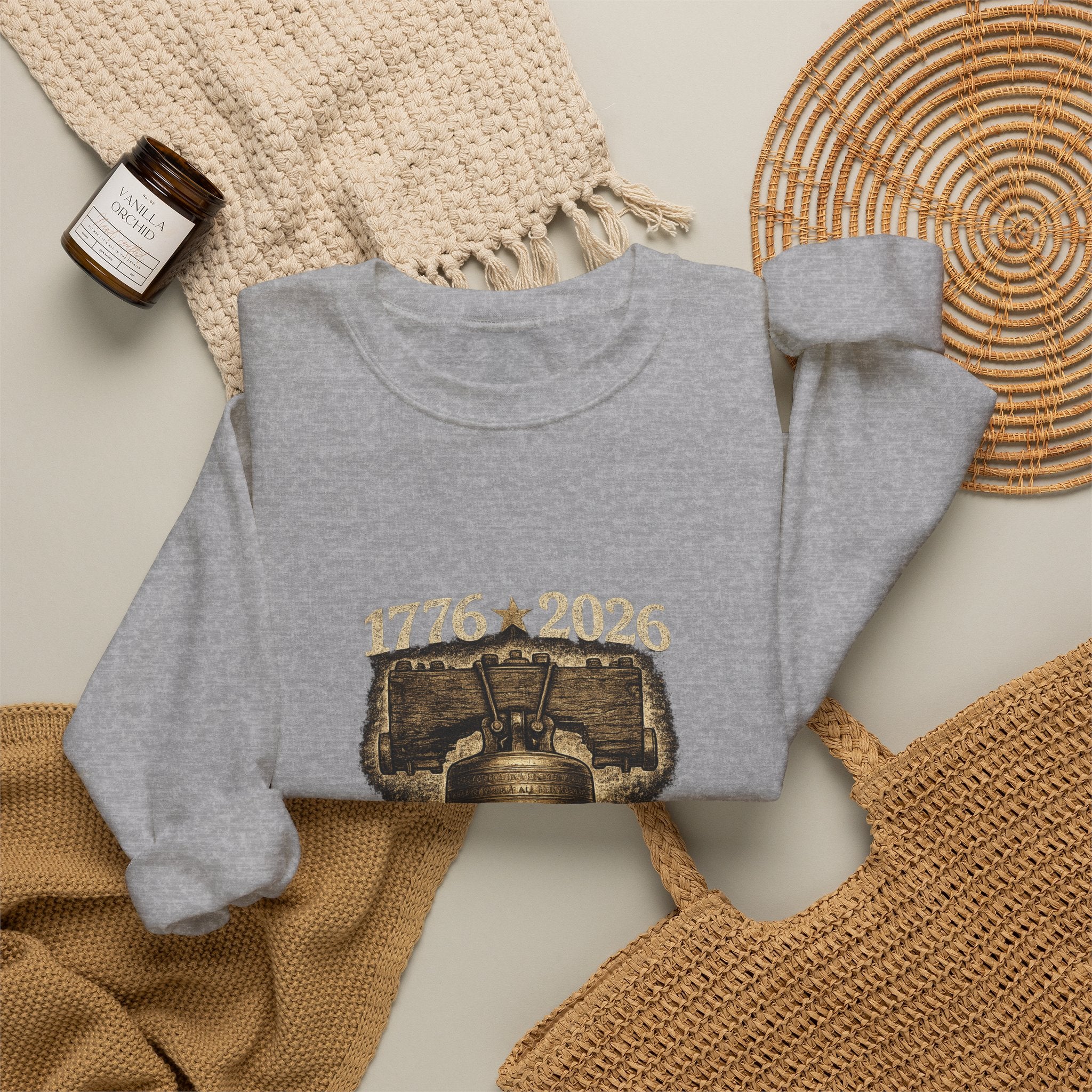Liberty Bell 1776–2026 Crewneck Sweatshirt — Patriotic Independence Day Pullover