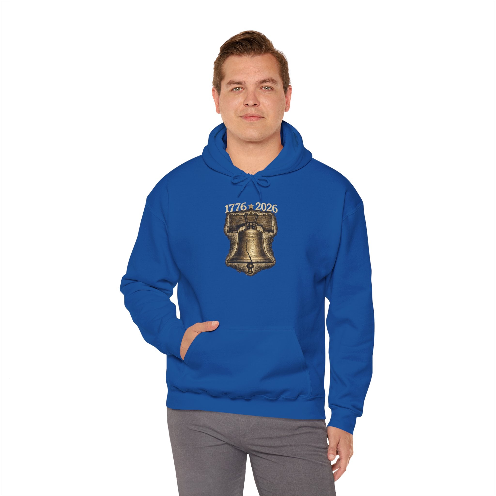 Liberty Bell Hoodie — 1776–2026 Graphic Hooded Sweatshirt