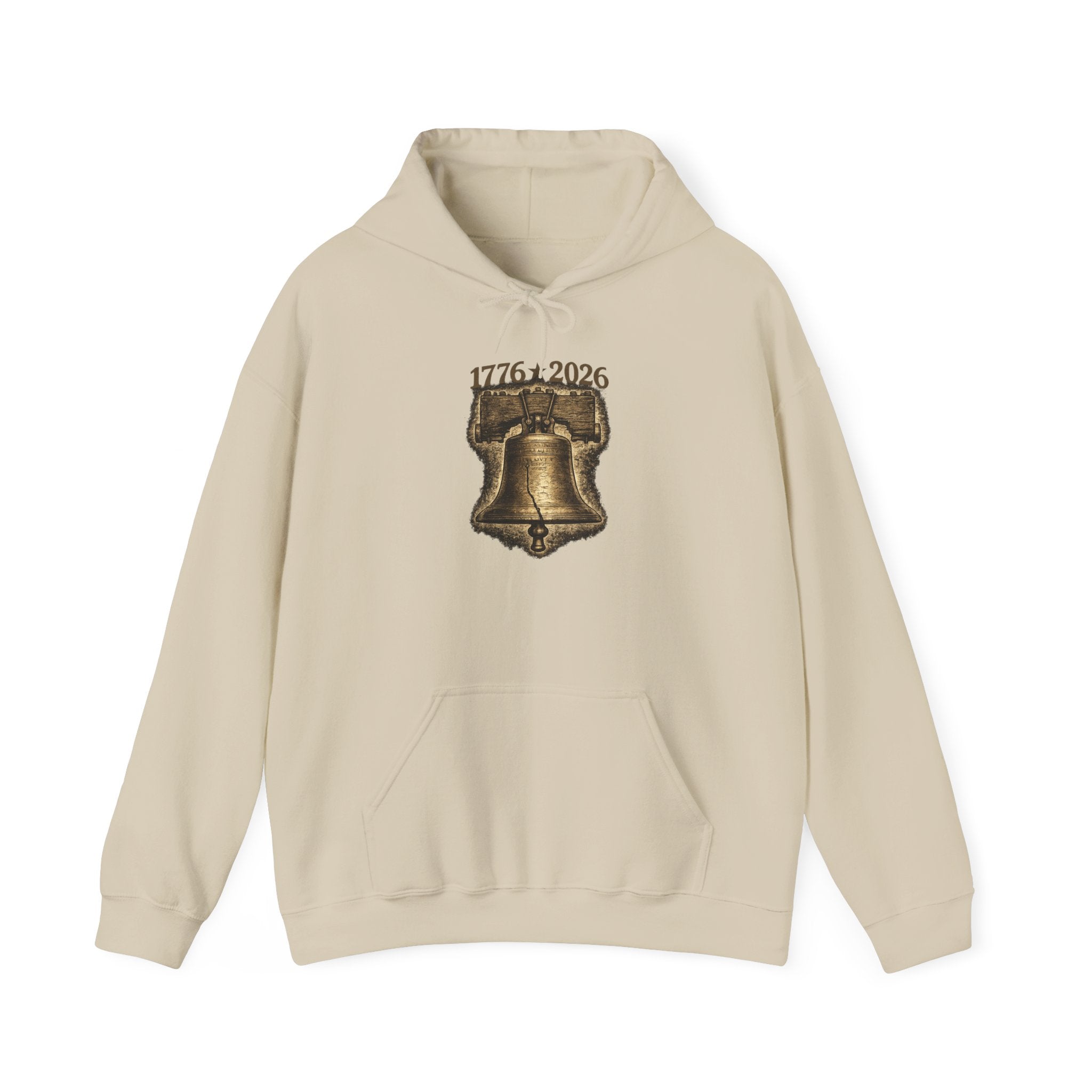 Liberty Bell Hoodie — 1776–2026 Graphic Hooded Sweatshirt