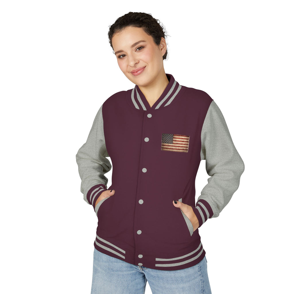 American Flag Letterman Jacket