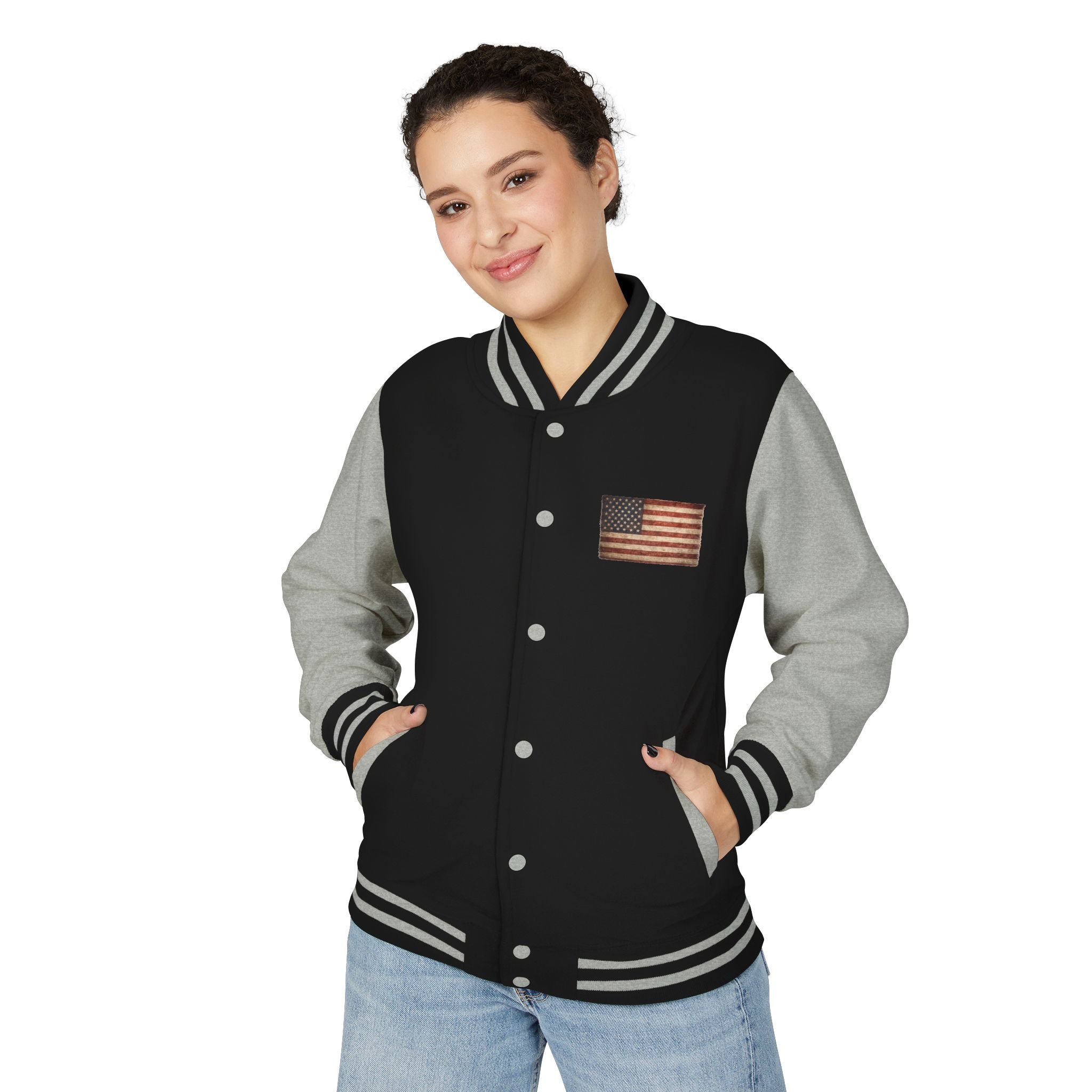 American Flag Letterman Jacket