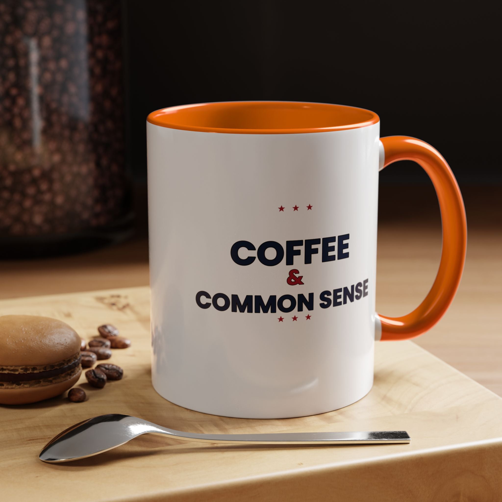 Coffee & Common Sense Accent Mug