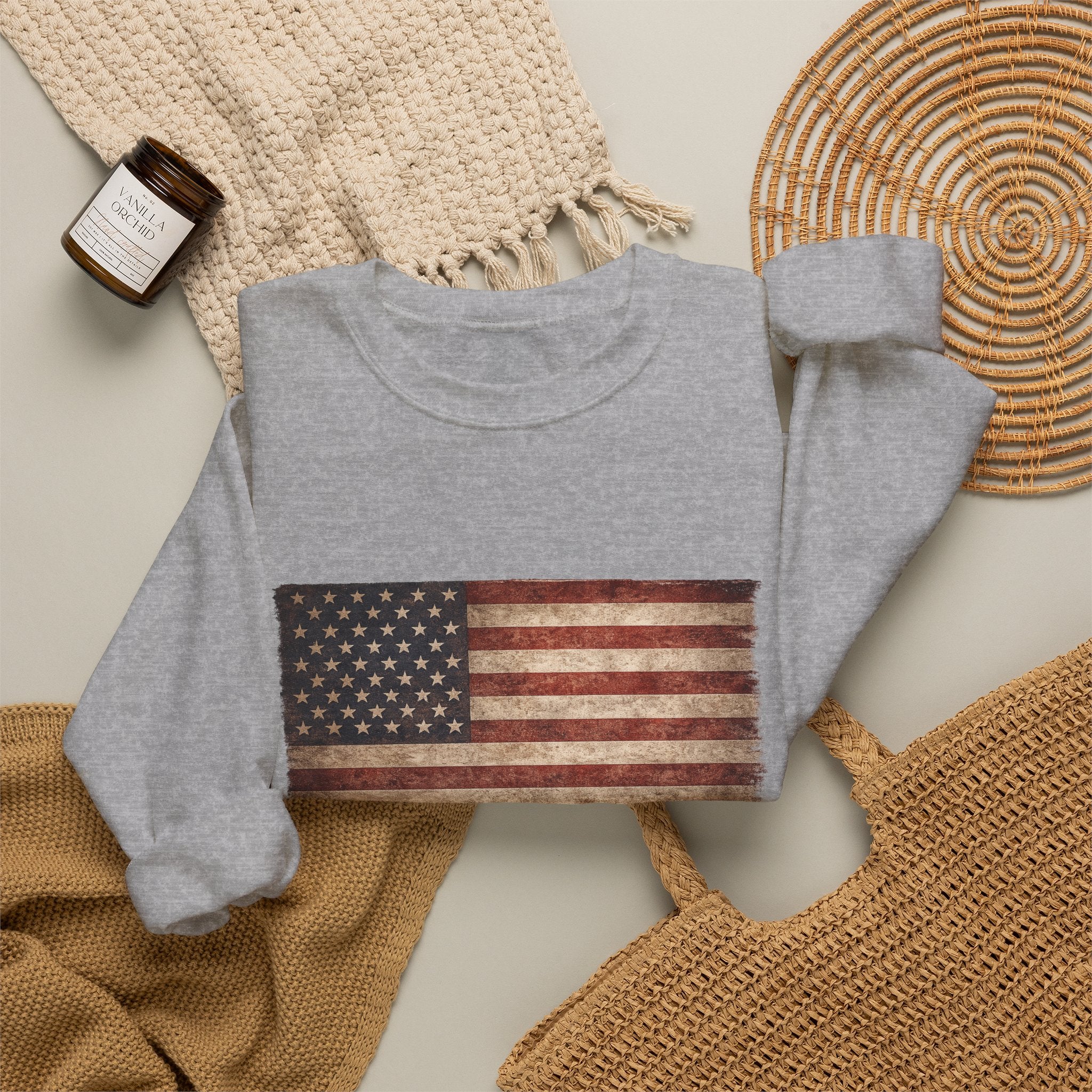Vintage American Flag Sweatshirt
