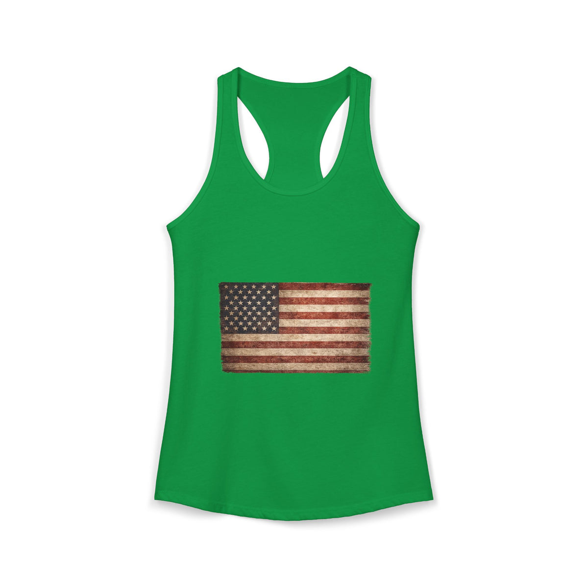 Vintage American Flag Women's Racerback Tank