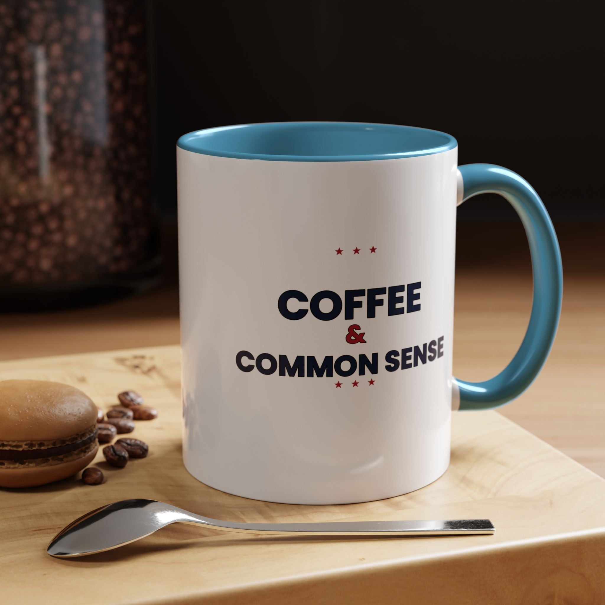 Coffee & Common Sense Accent Mug