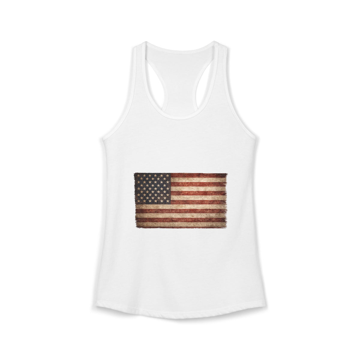 Vintage American Flag Women's Racerback Tank