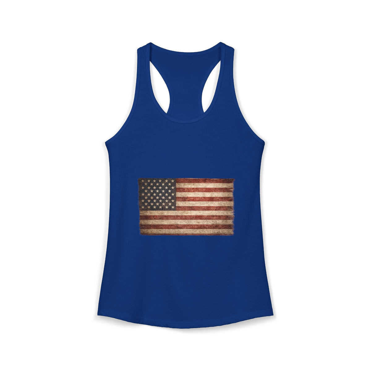 Vintage American Flag Women's Racerback Tank