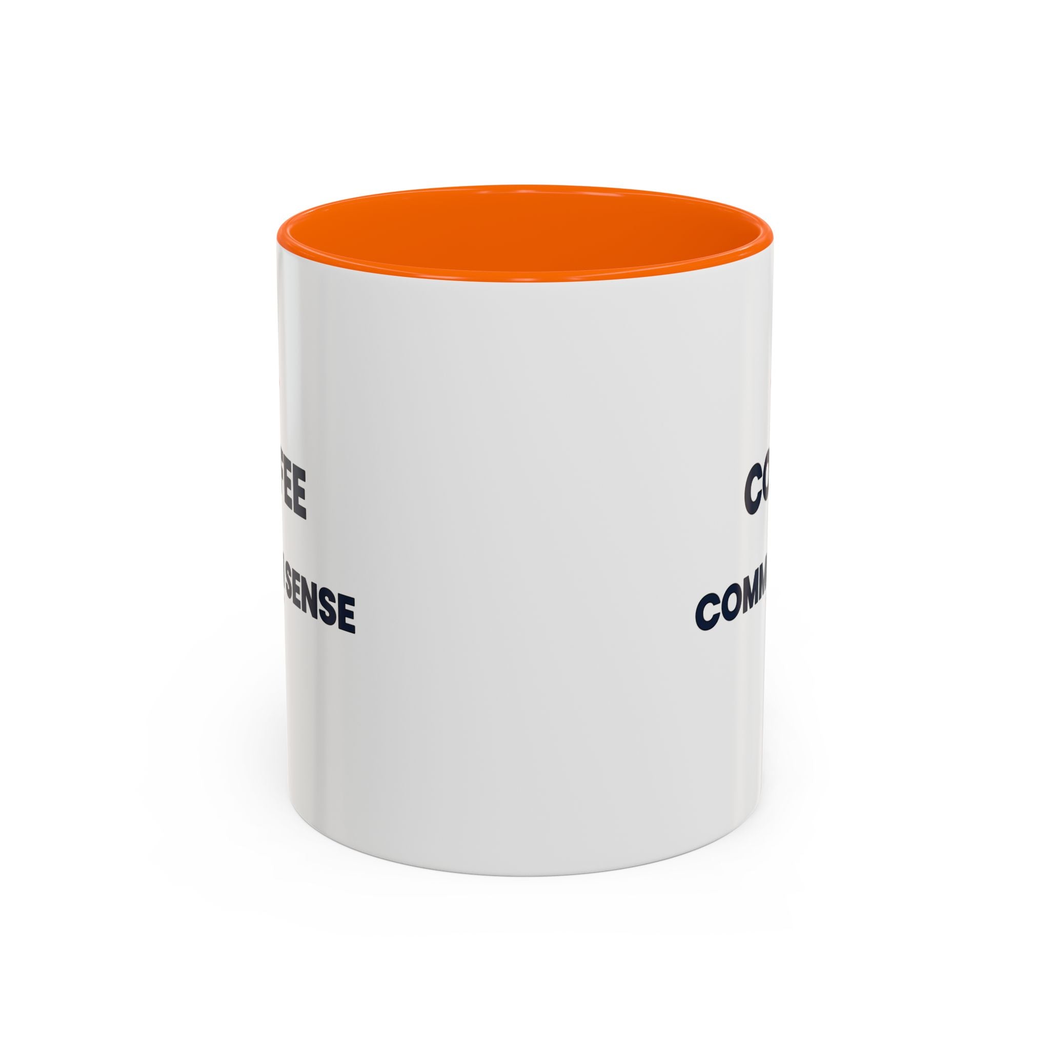 Coffee & Common Sense Accent Mug — 11/15oz Ceramic Coffee Mug