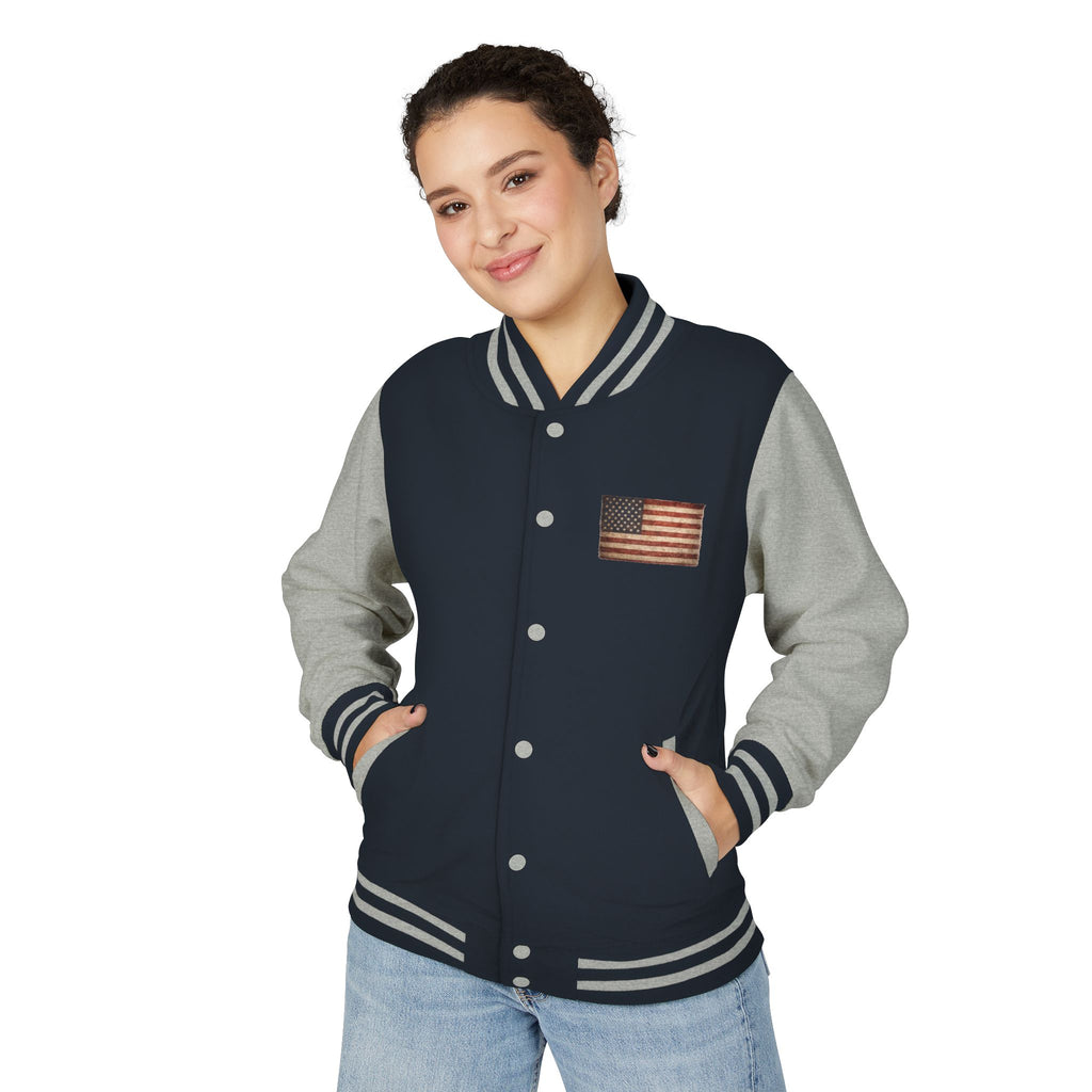 American Flag Letterman Jacket