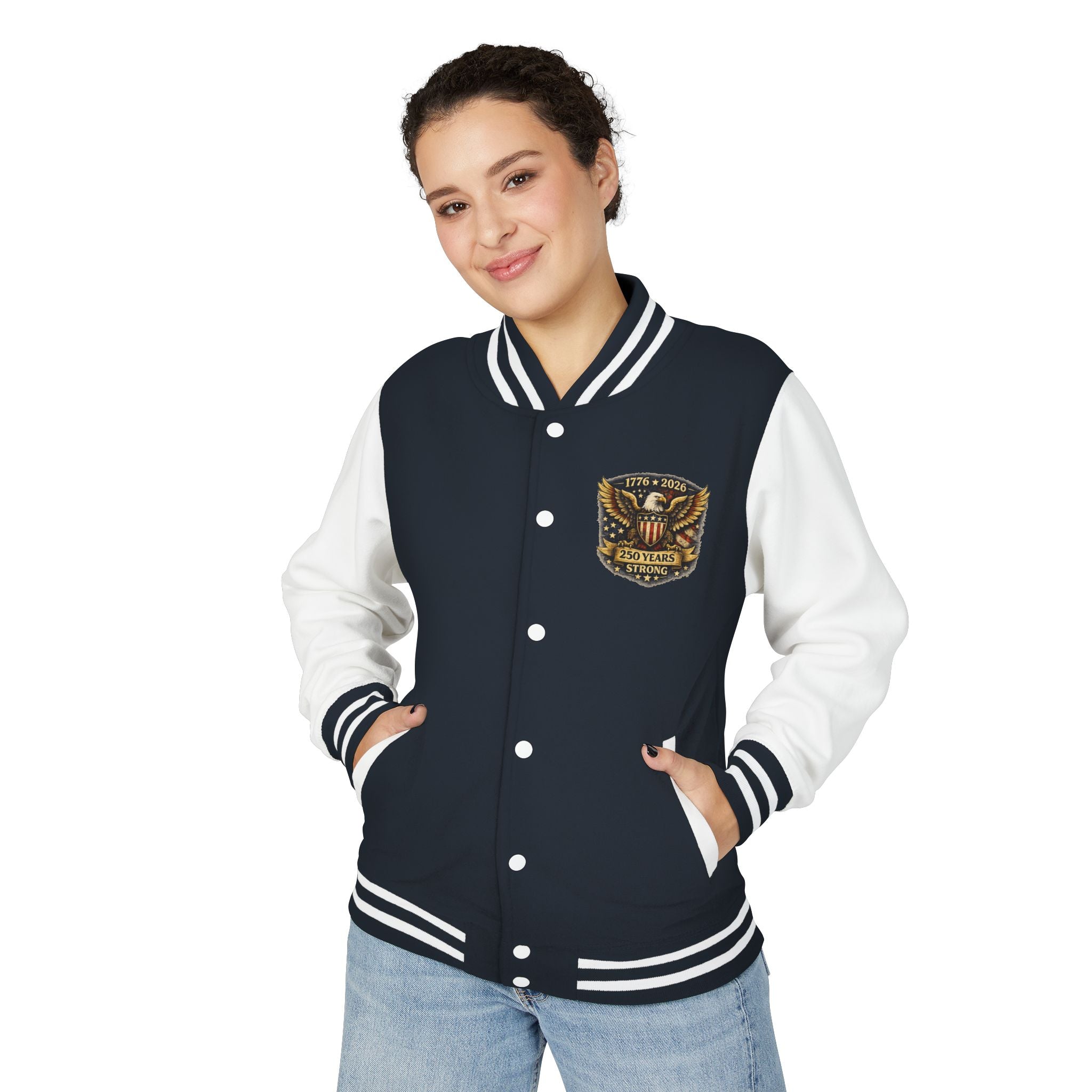 Letterman Jacket — Vintage Eagle Crest Varsity Jacket