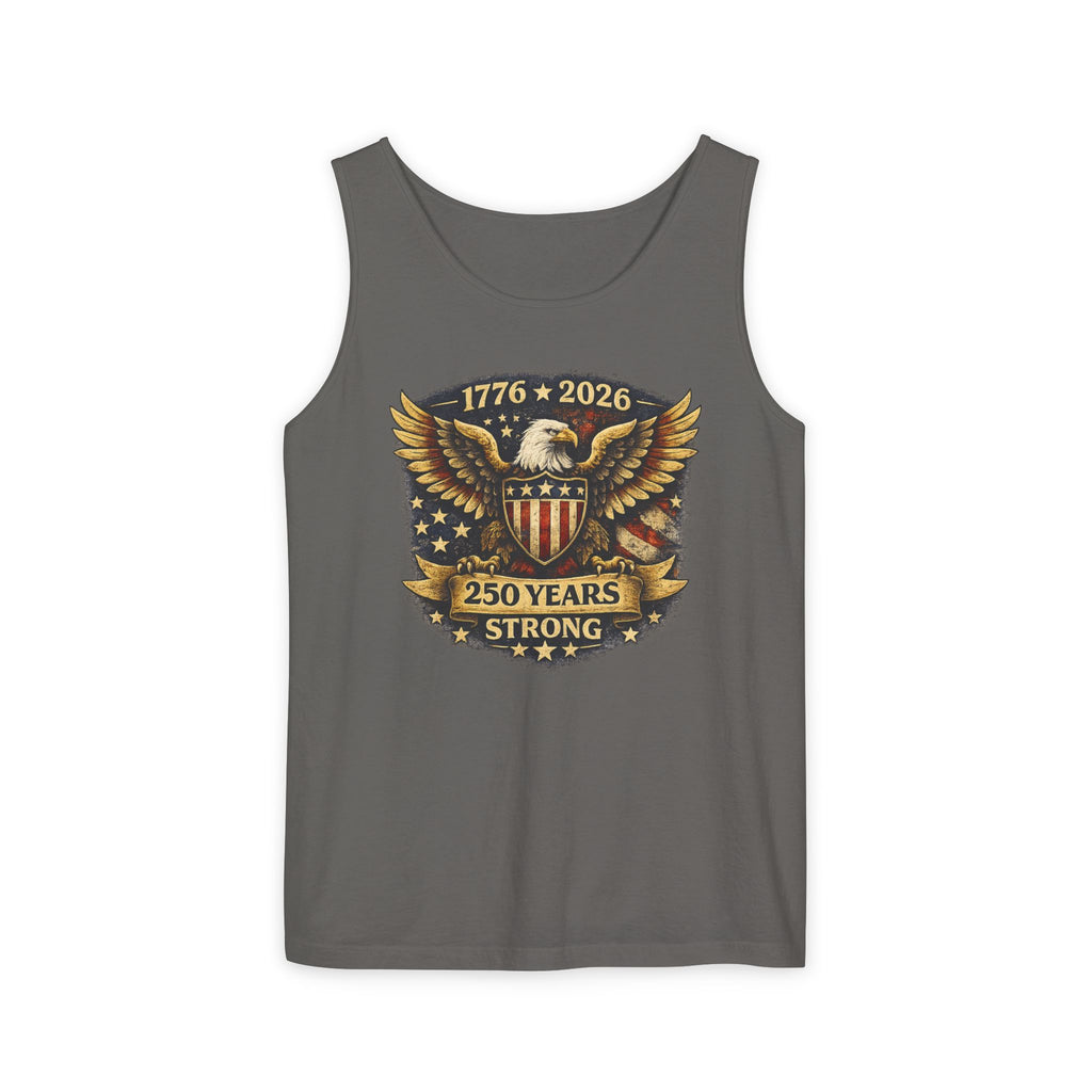 250 Years Strong Eagle Tank Top — 1776-2026 Patriotic Anniversary