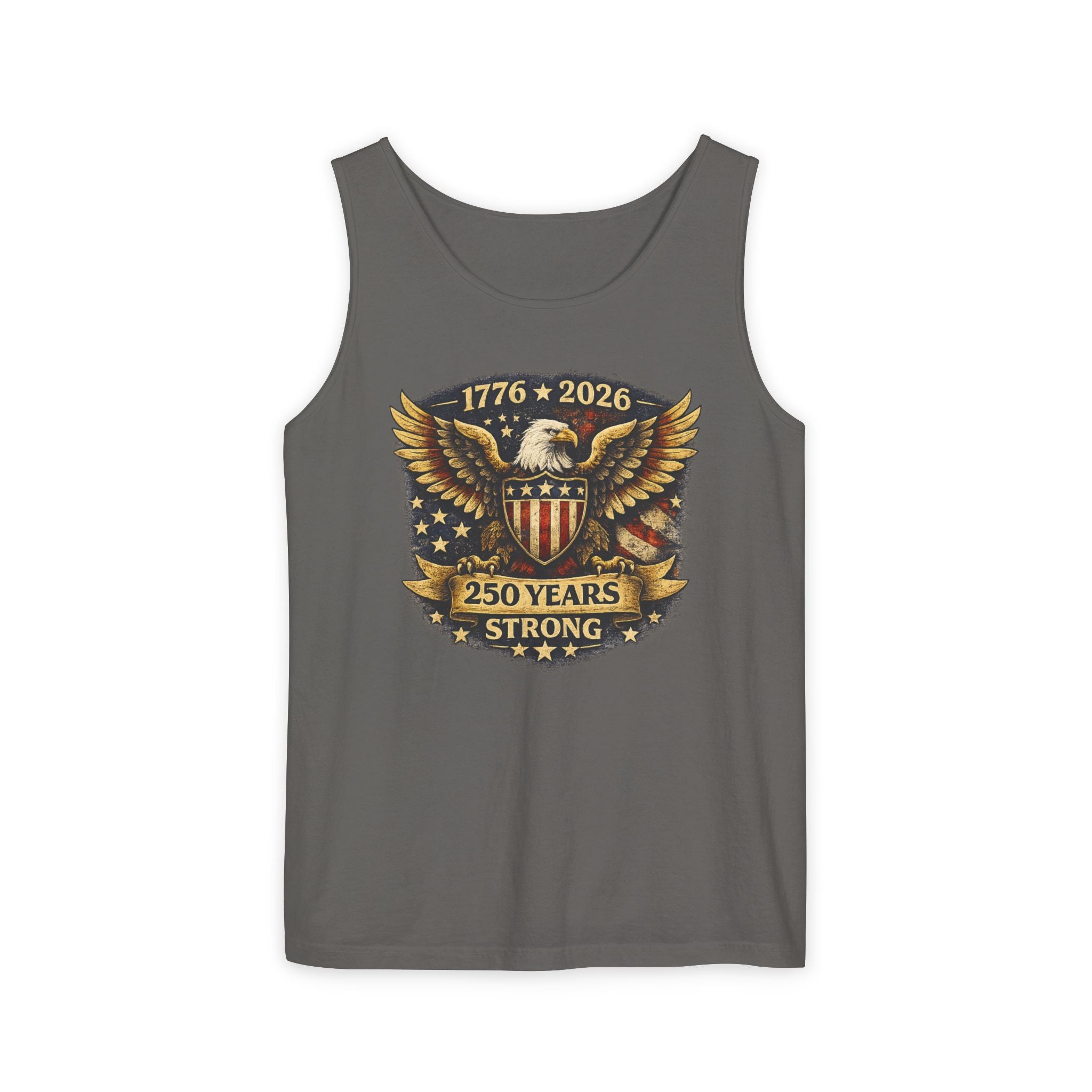 250 Years Strong Eagle Tank Top — 1776-2026 Patriotic Anniversary