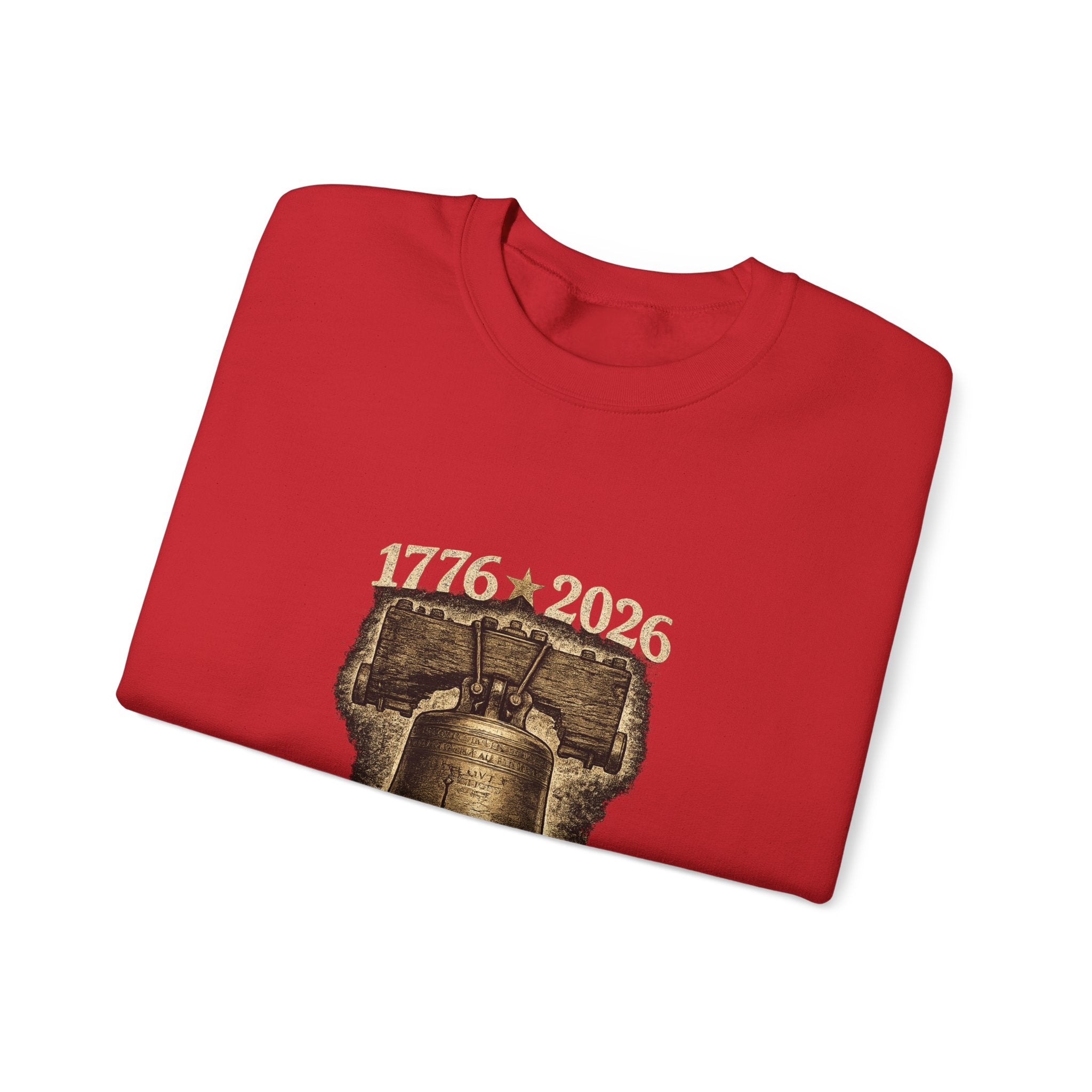Liberty Bell 1776–2026 Crewneck Sweatshirt — Patriotic Independence Day Pullover