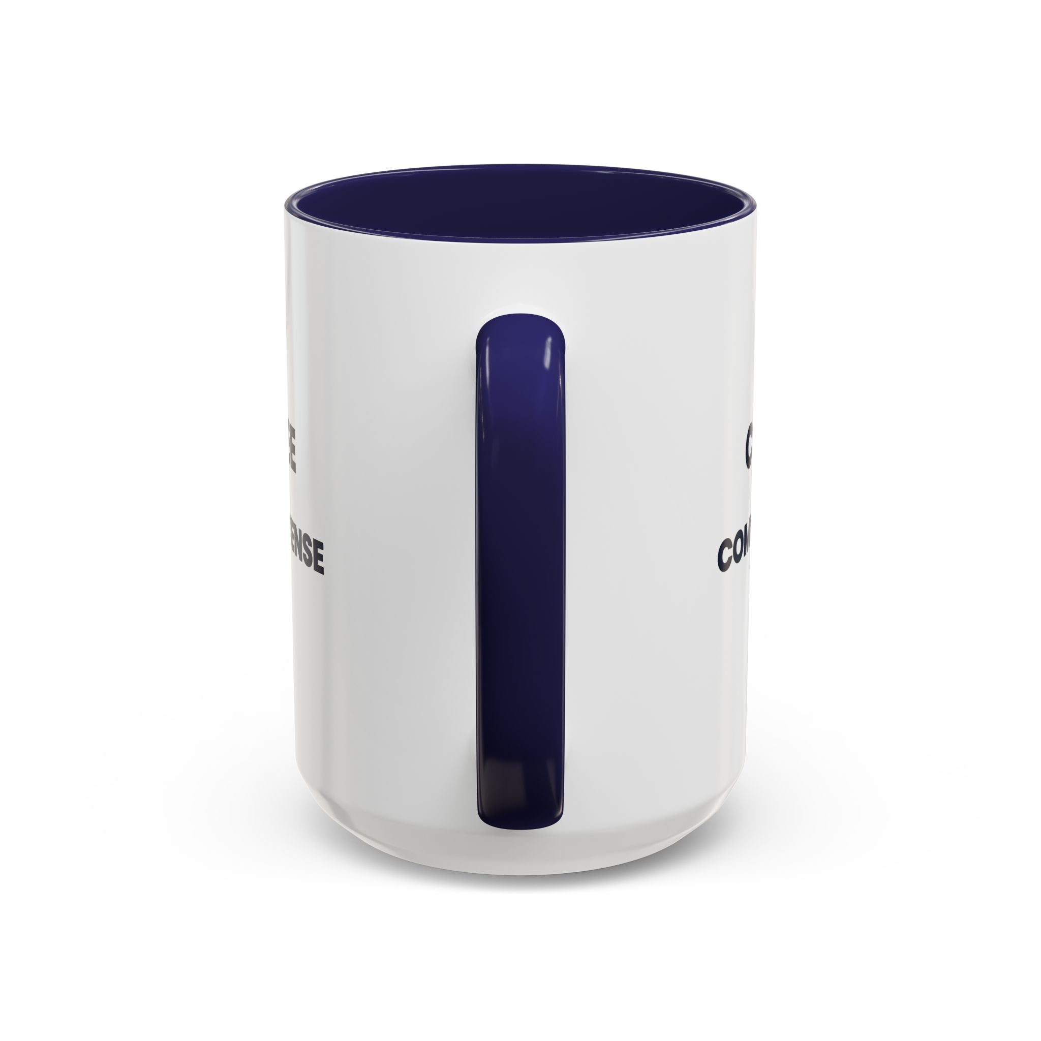 Coffee & Common Sense Accent Mug — 11/15oz Ceramic Coffee Mug