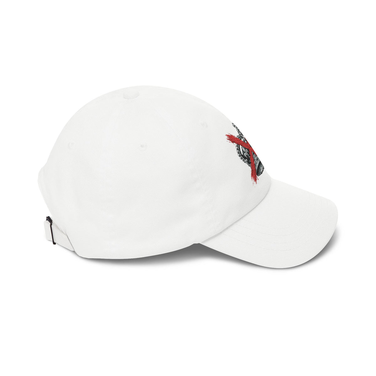Dad Cap – Crown with Red X Embroidered Baseball Hat